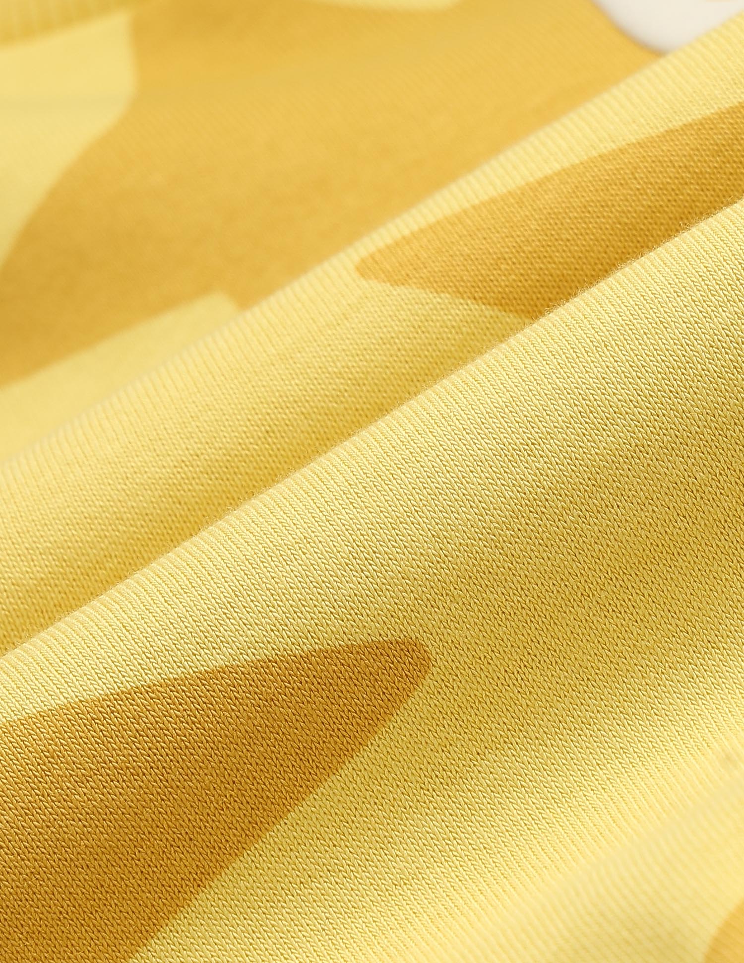 Boys Geometric Starred Regular Fit Sweatshirt Yellow - U.S. POLO ASSN. | Large