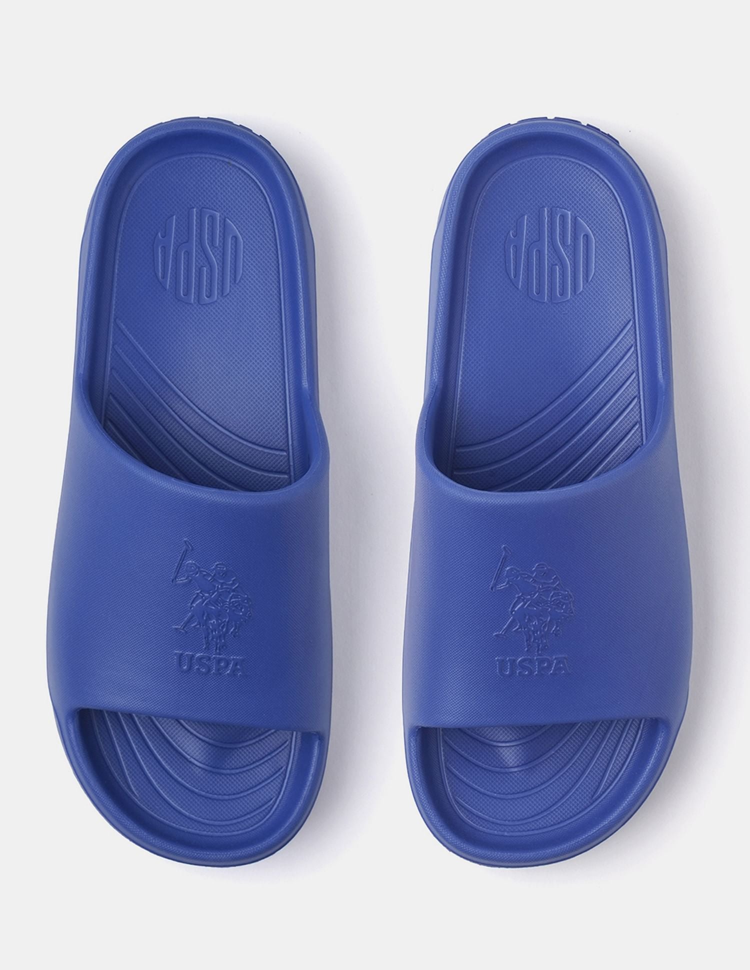 Men Palmer Open Toe Slippers Blue - U.S. POLO ASSN. | Large