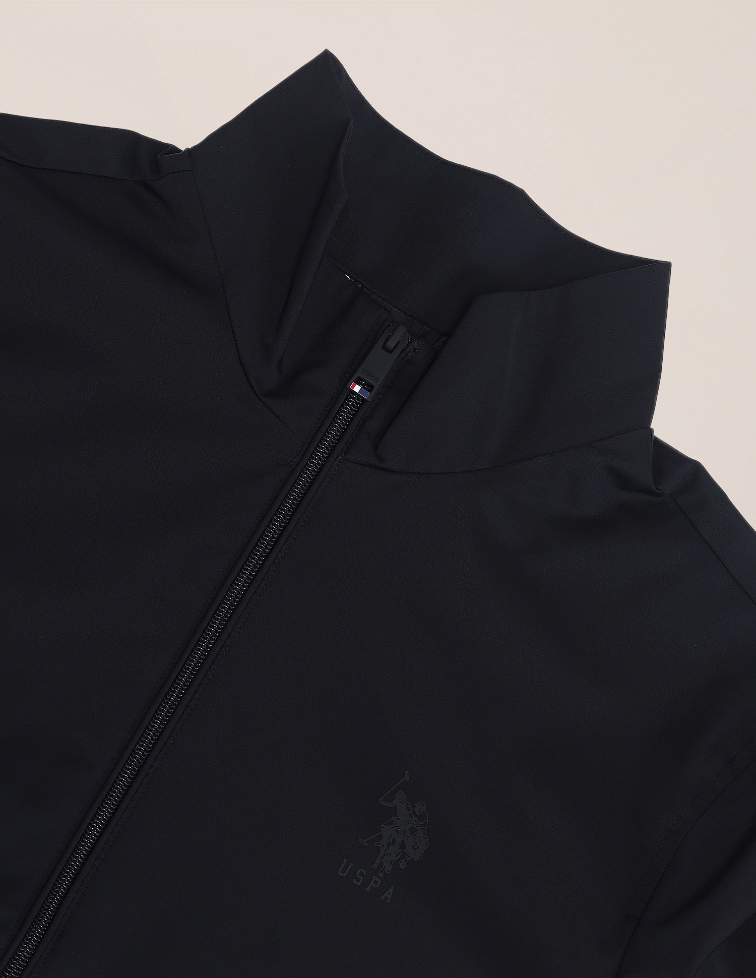 Colour Blocked Regular Fit Jacket Black - U.S. POLO ASSN. | Large