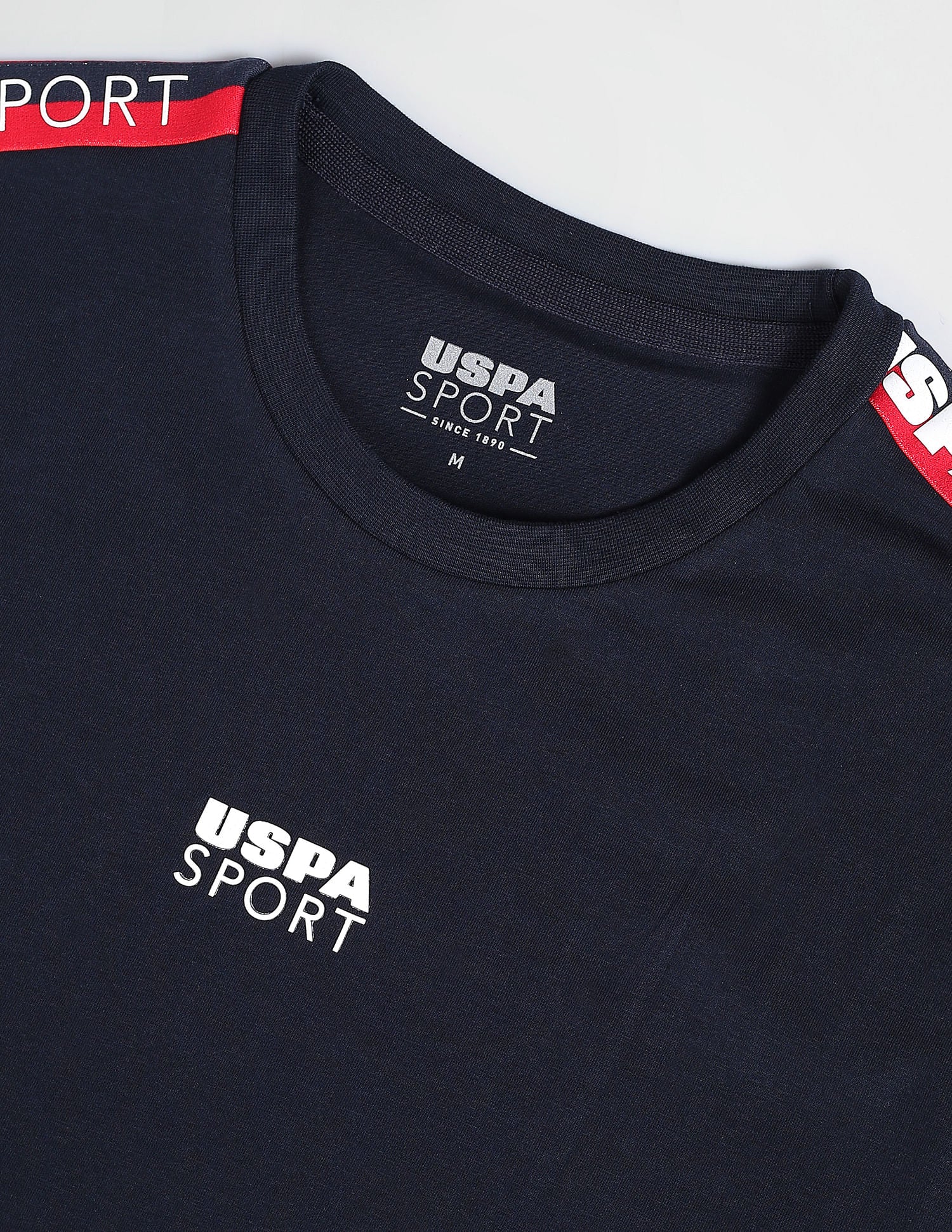 Brand Taped Solid T-Shirt Navy - U.S. POLO ASSN. | Large