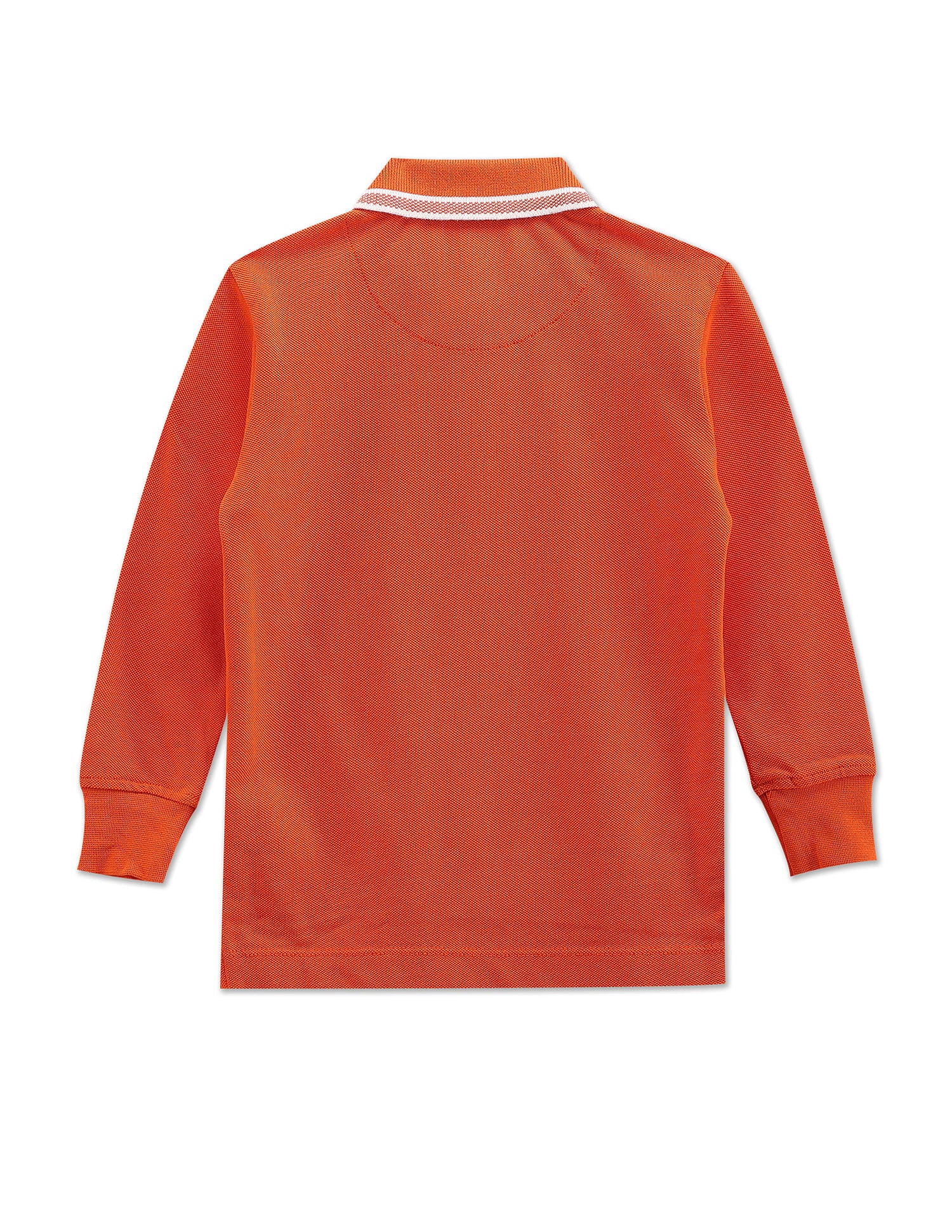 Boys Mascot Logo Cotton Polo Shirt Dark Orange - U.S. POLO ASSN. | Large