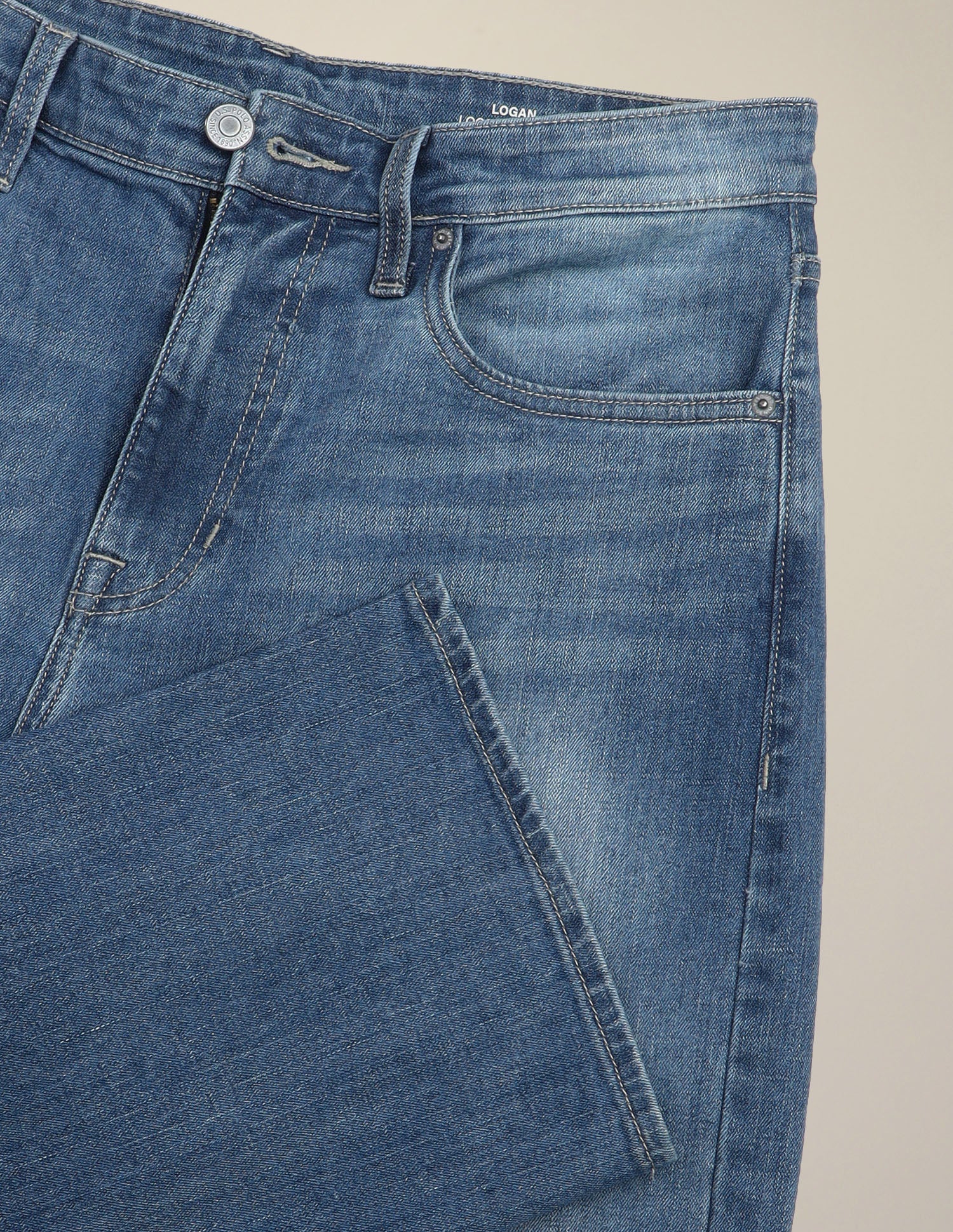 Logan Loose Straight Fit Blue Jeans Light Indigo - U.S. Polo Assn. India | Large