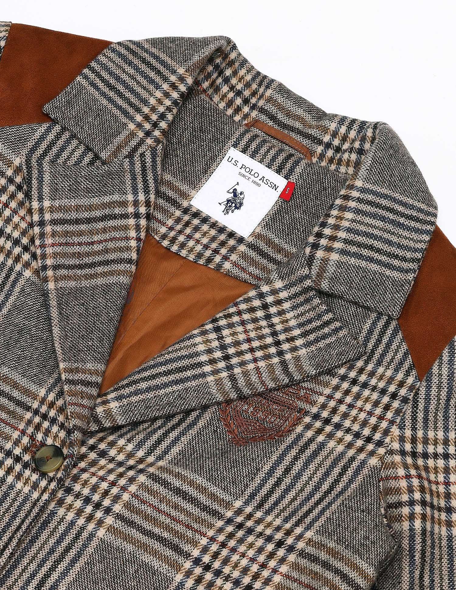 Long Line Contrast Patch Jacket Multicolour - U.S. POLO ASSN. | Large