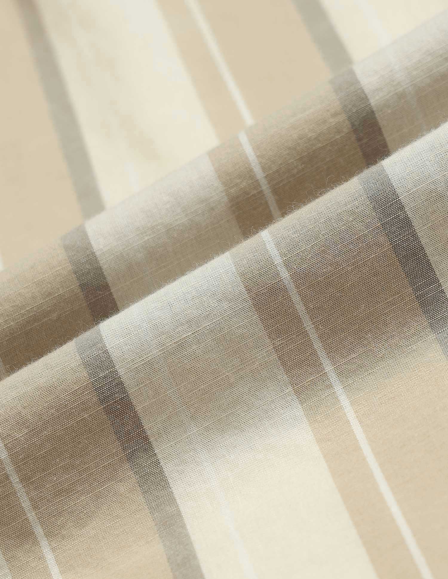 Slim Fit Vertical Striped Shirt Beige - U.S. POLO ASSN. | Large