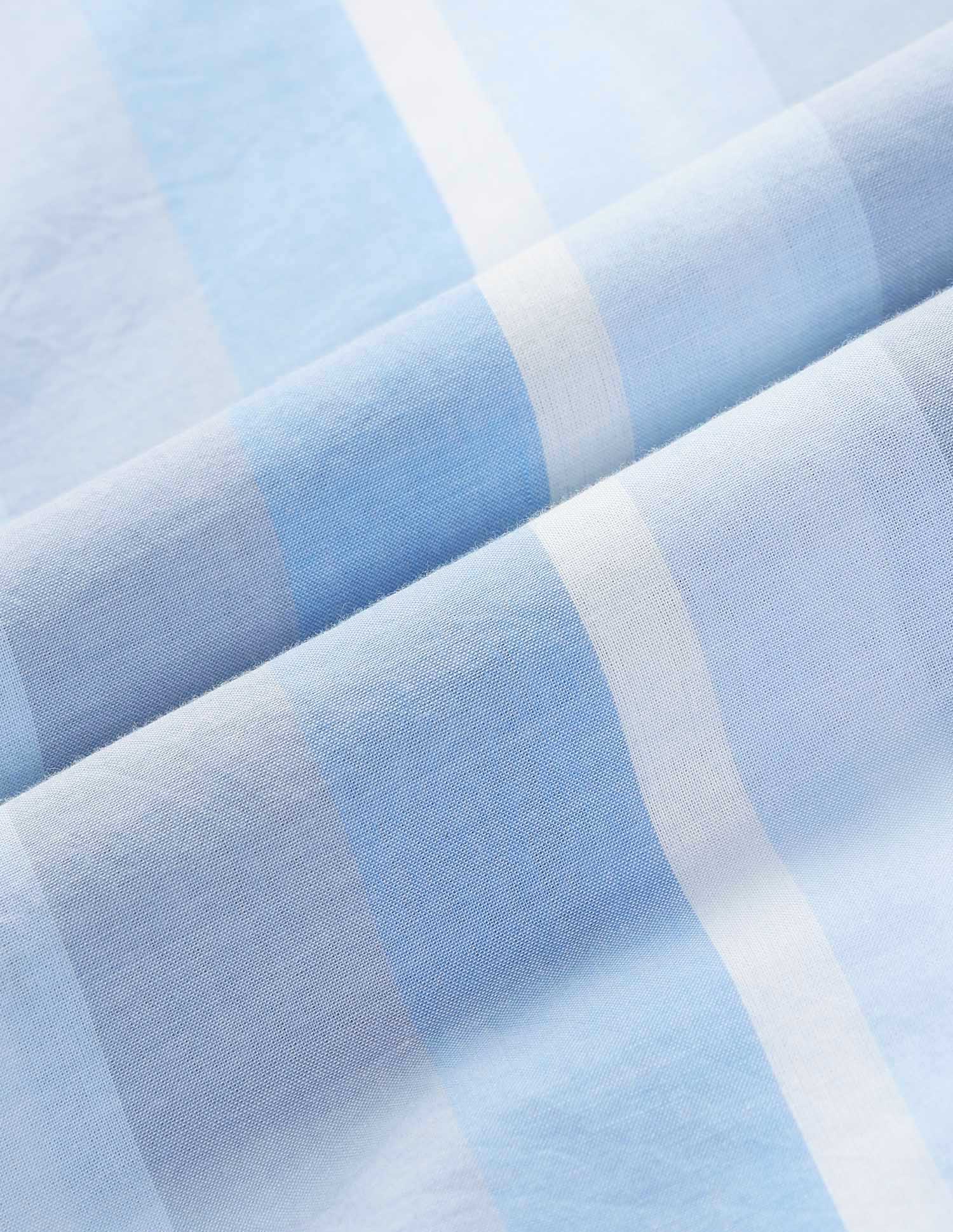 Vertical Striped Tailored Fit Shirt Blue - U.S. Polo Assn. India | Large