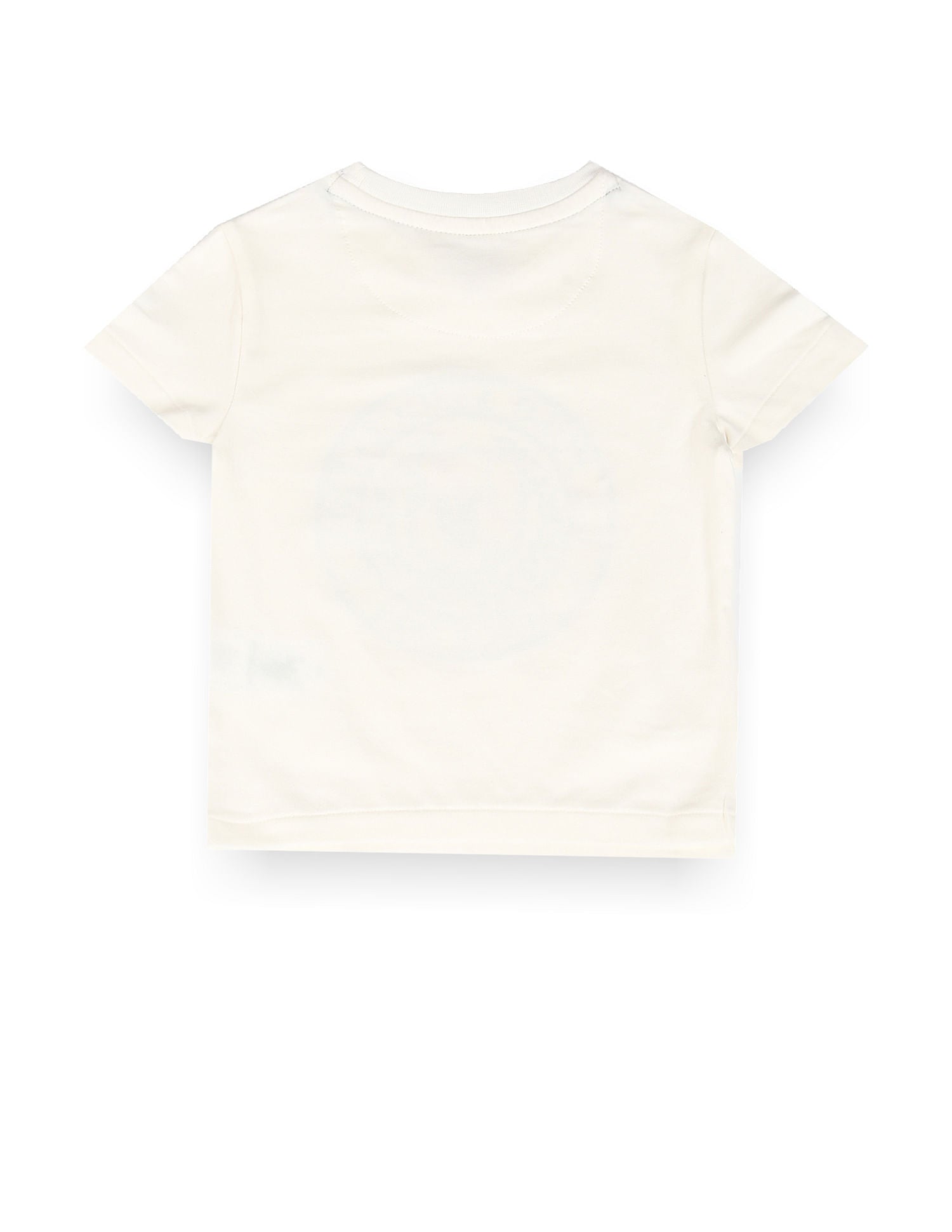 Boys Brand Print Cotton T-Shirt Ecru - U.S. POLO ASSN. | Large