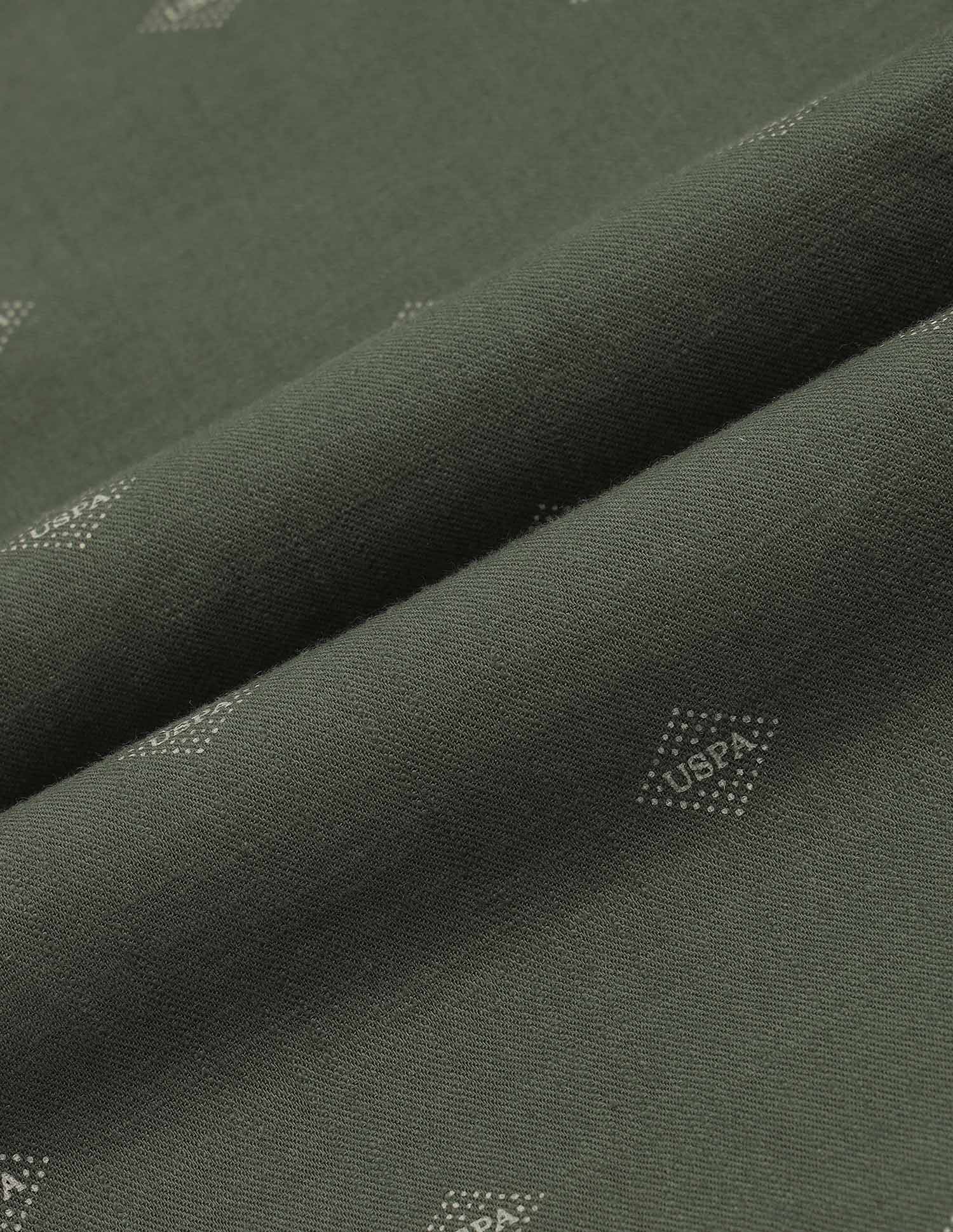 Boys Brand Printed Boxy Fit Shirt Green - U.S. POLO ASSN. | Large