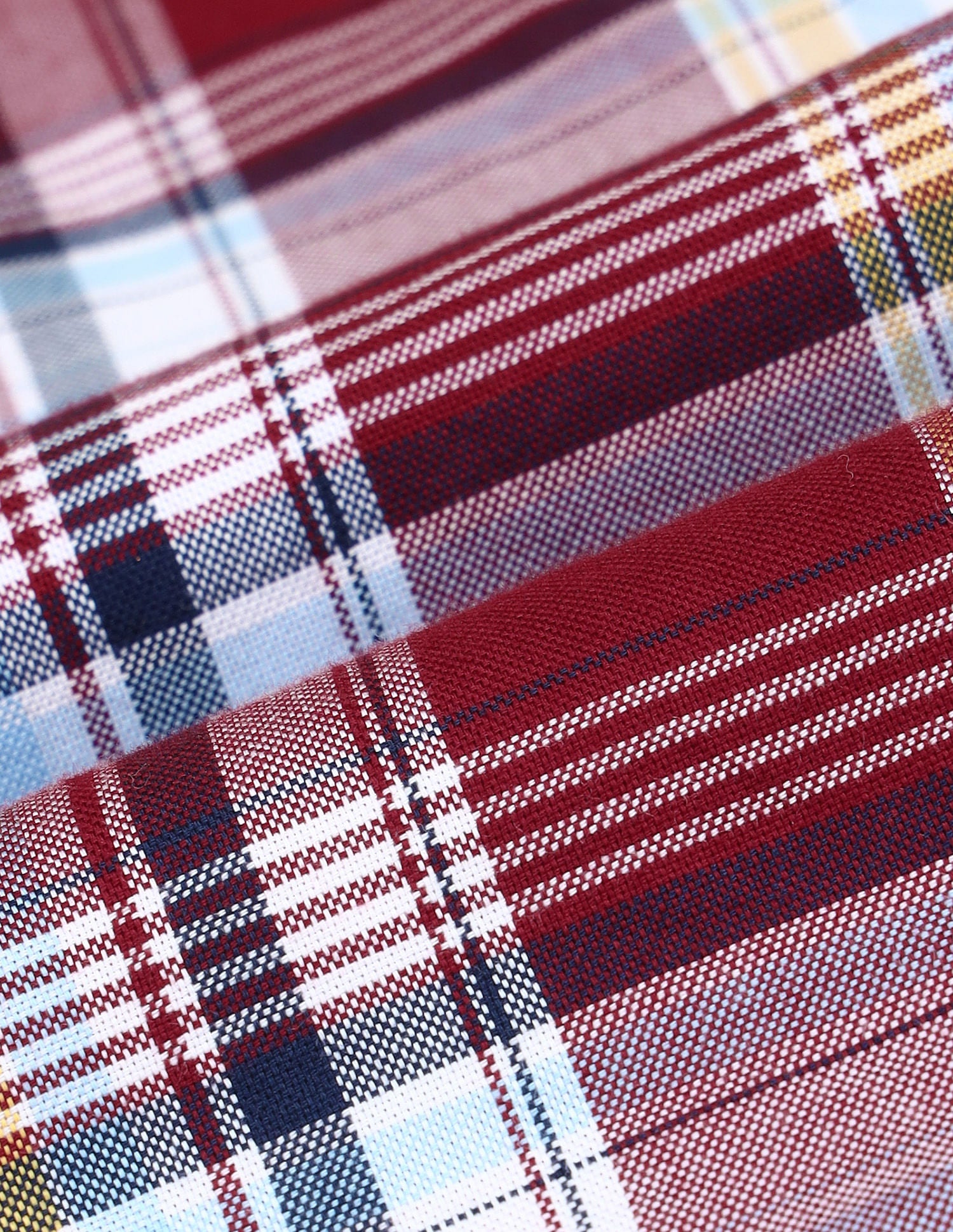 Dobby Regular Fit Checked Shirt Me. Red - U.S. POLO ASSN. | Large