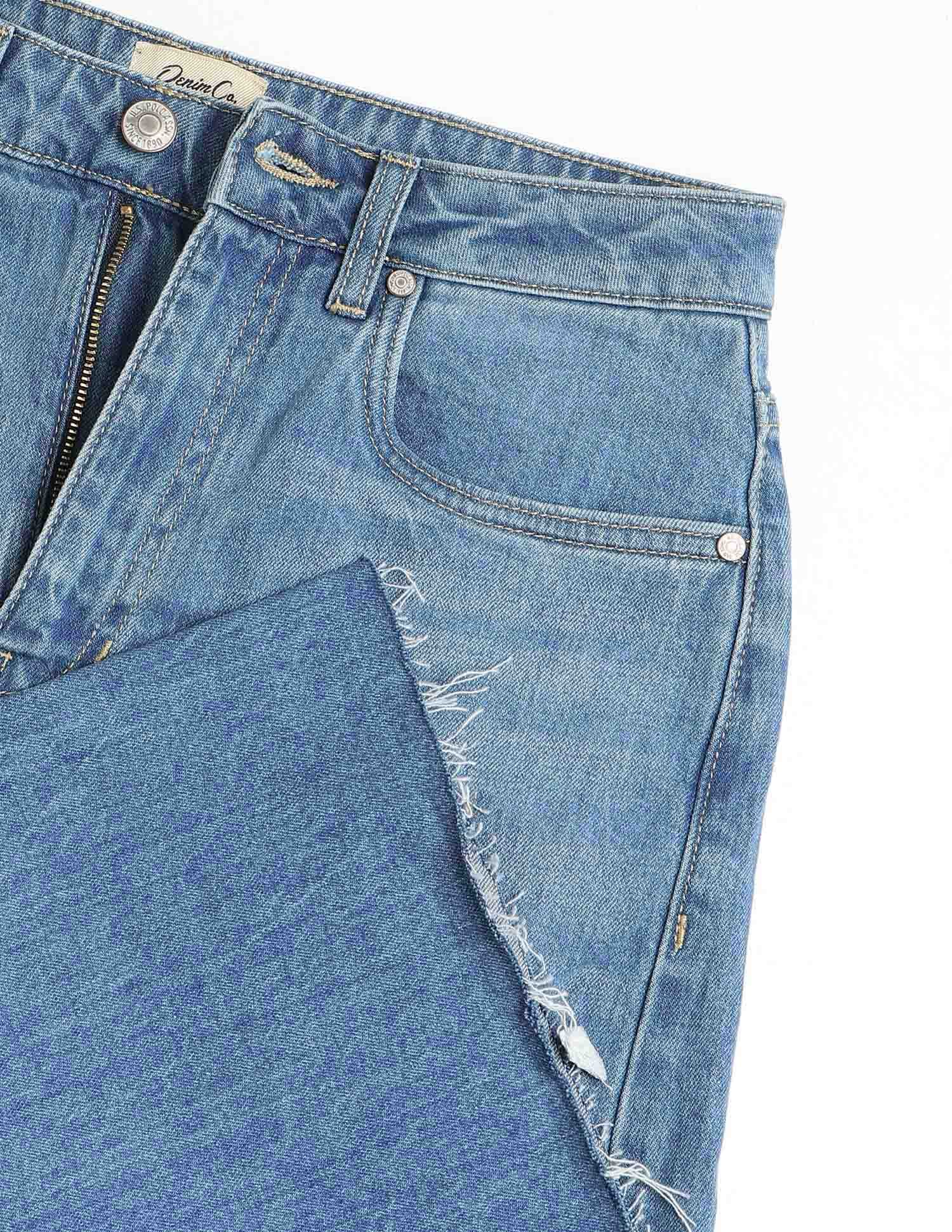 High Rise Baggy Fit Jeans Blue - U.S. Polo Assn. India | Large