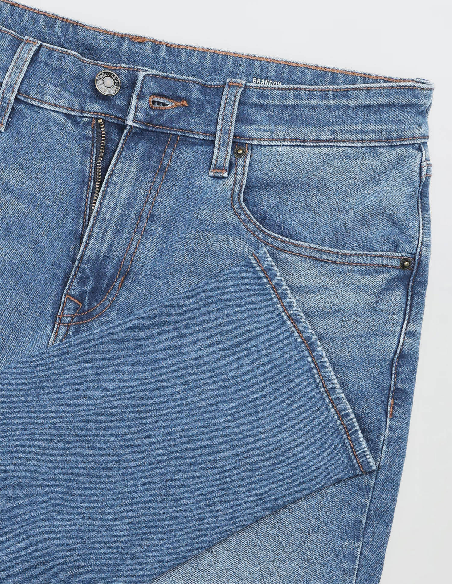 Solid Slim Fit Jeans Blue - U.S. Polo Assn. India | Large