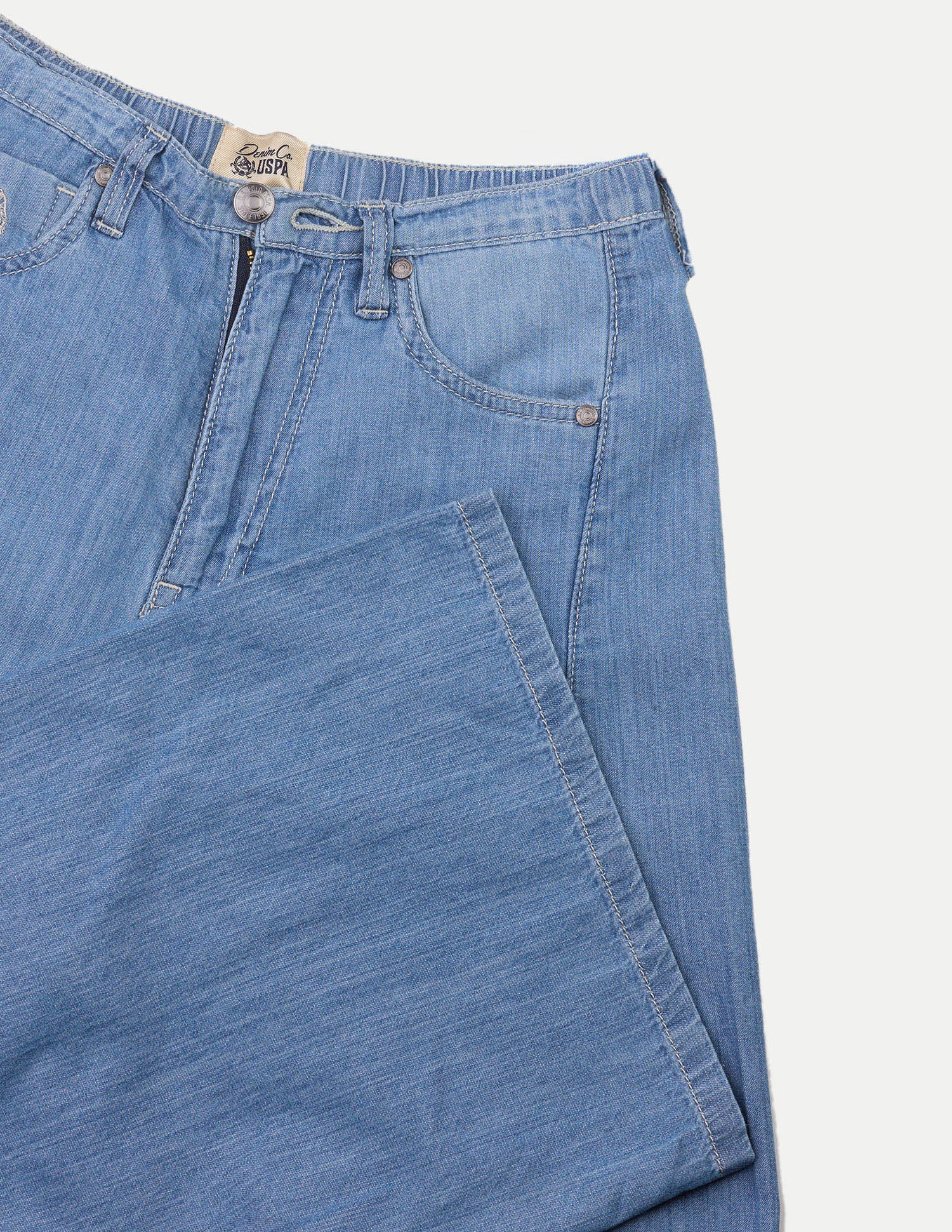 Baggy Fit Blue Jeans Light Blue - U.S. Polo Assn. India | Large