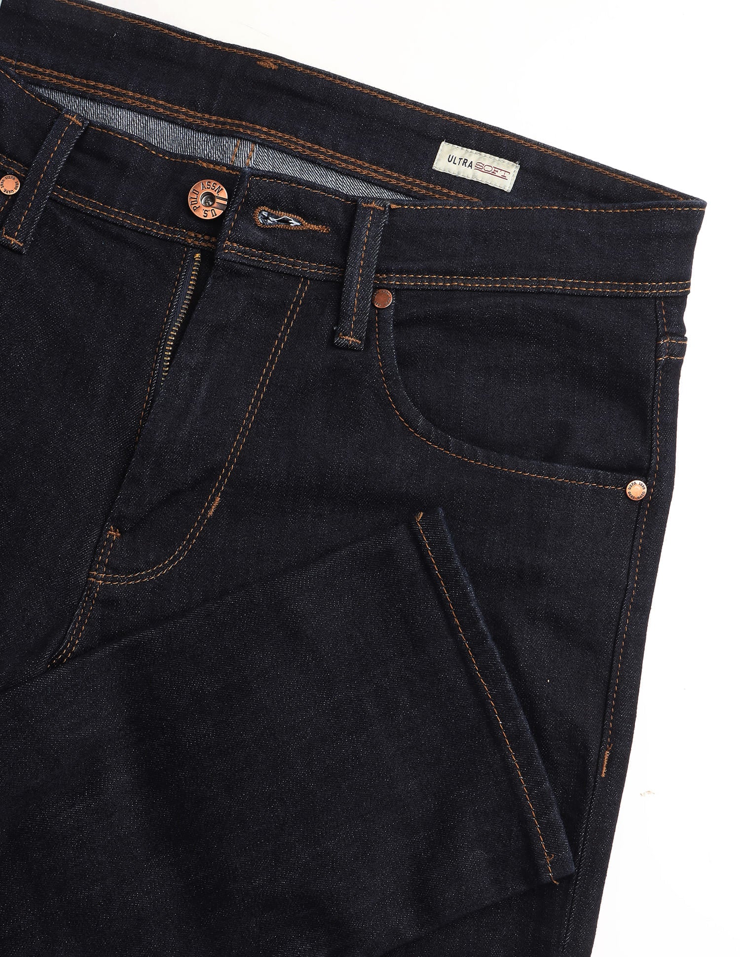 Brandon Slim Tapered Fit Rinsed Jeans Dark Blue - U.S. Polo Assn. India | Large
