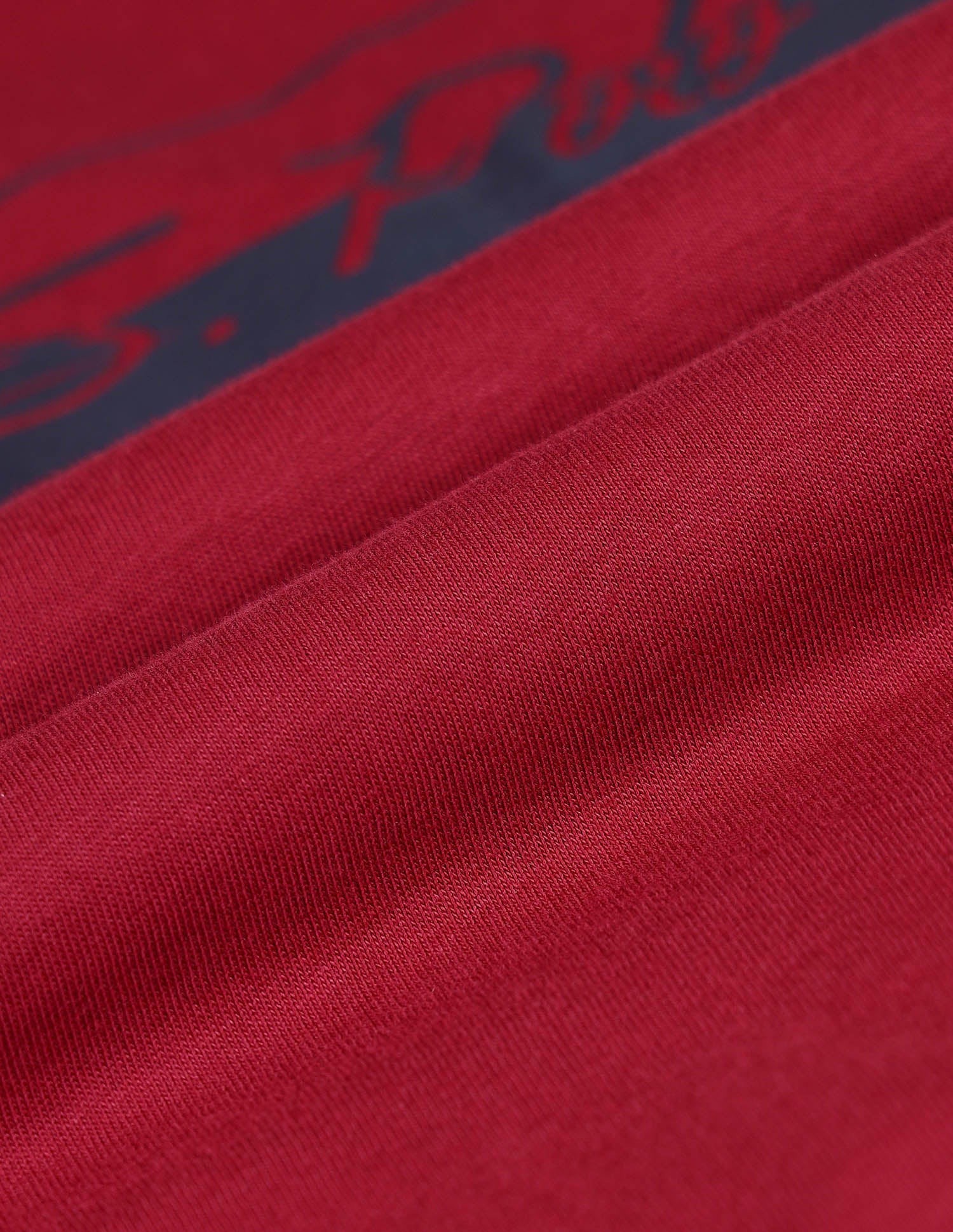 Brand Printed Cotton T-Shirt Maroon - U.S. Polo Assn. India | Large