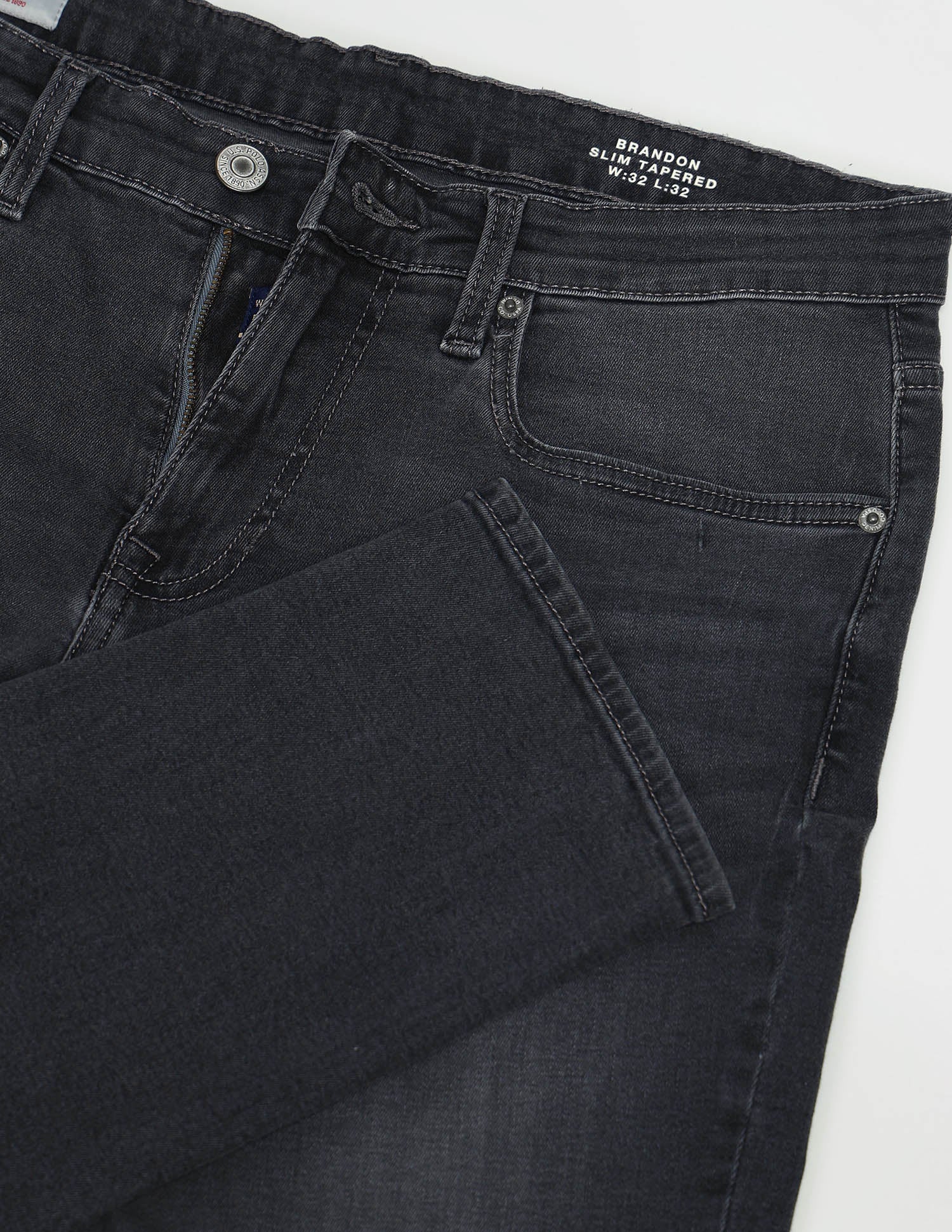 Brandon Slim Tapered Fit Grey Jeans Grey - U.S. Polo Assn. India | Large