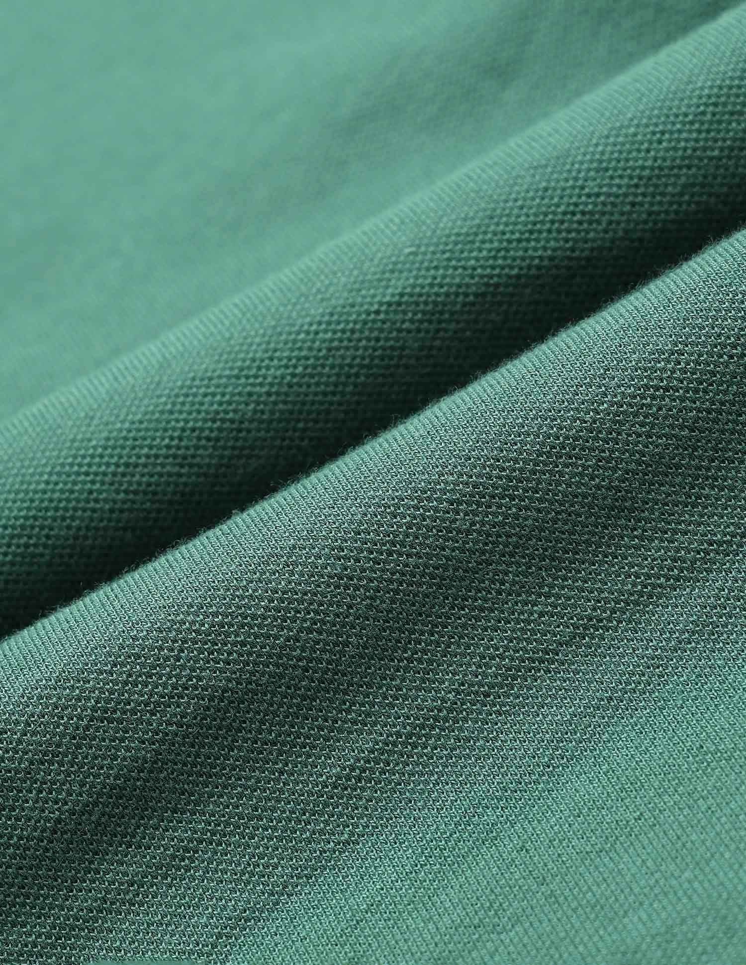 Slim Fit Solid Polo Shirt Dark Green - U.S. Polo Assn. India | Large