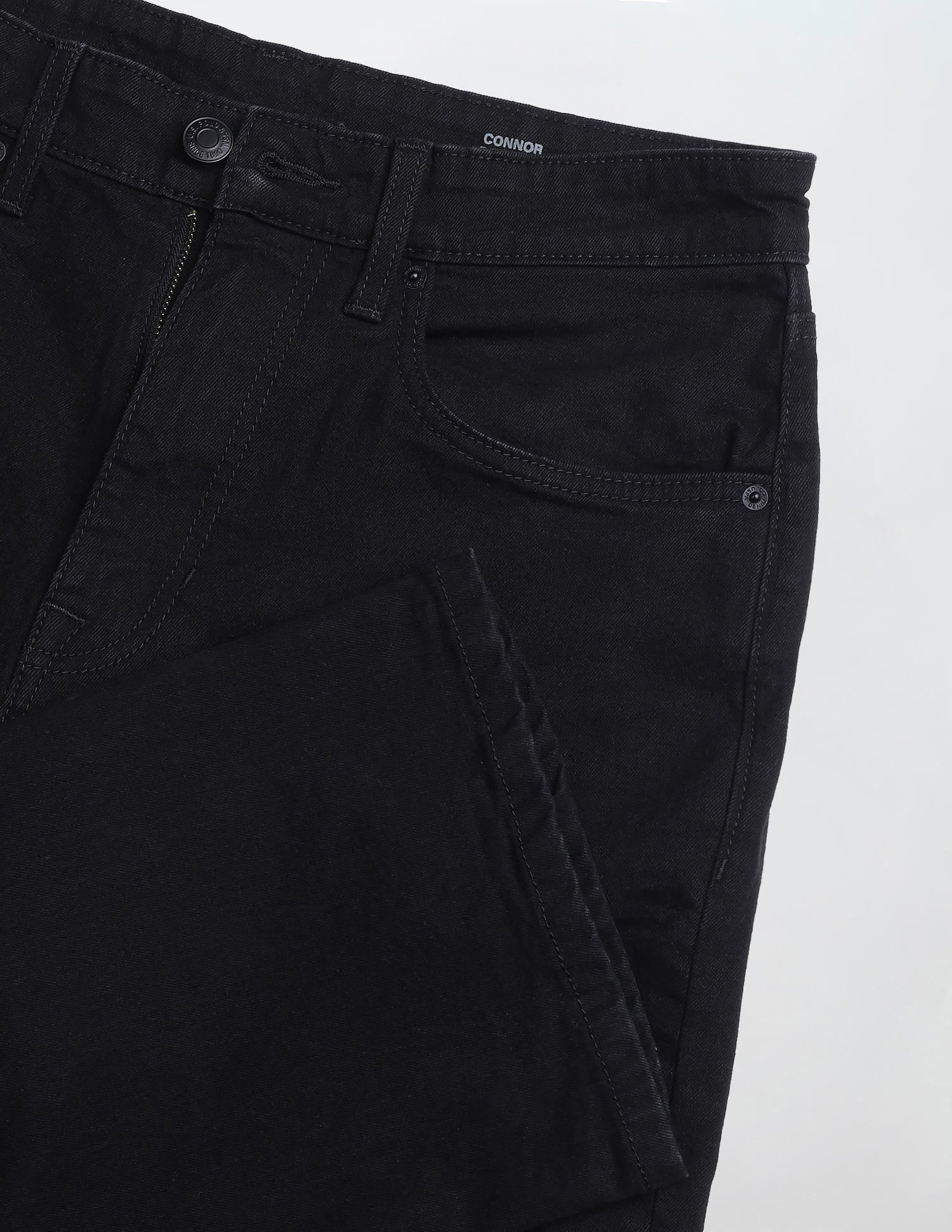 Solid Bootcut Fit Jeans Black - U.S. Polo Assn. India | Large