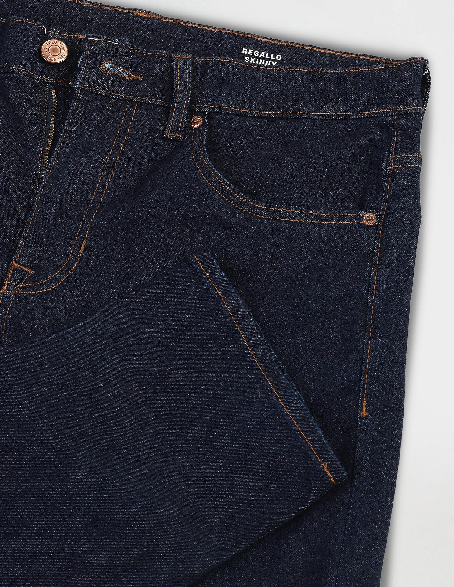 Regallo Skinny Fit Blue Jeans Blue - U.S. Polo Assn. India | Large
