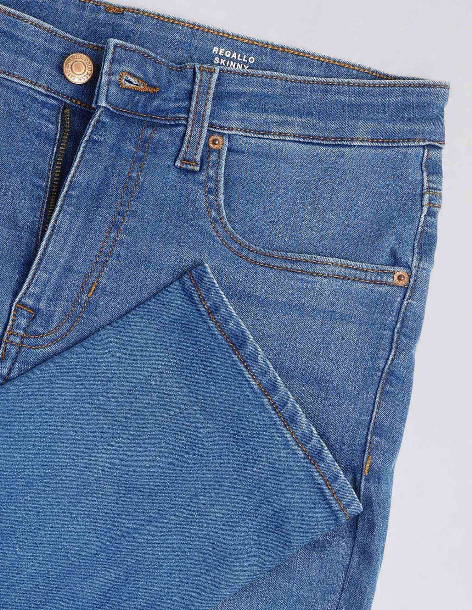 Regallo Skinny Fit Blue Jeans Blue - U.S. Polo Assn. India | Large