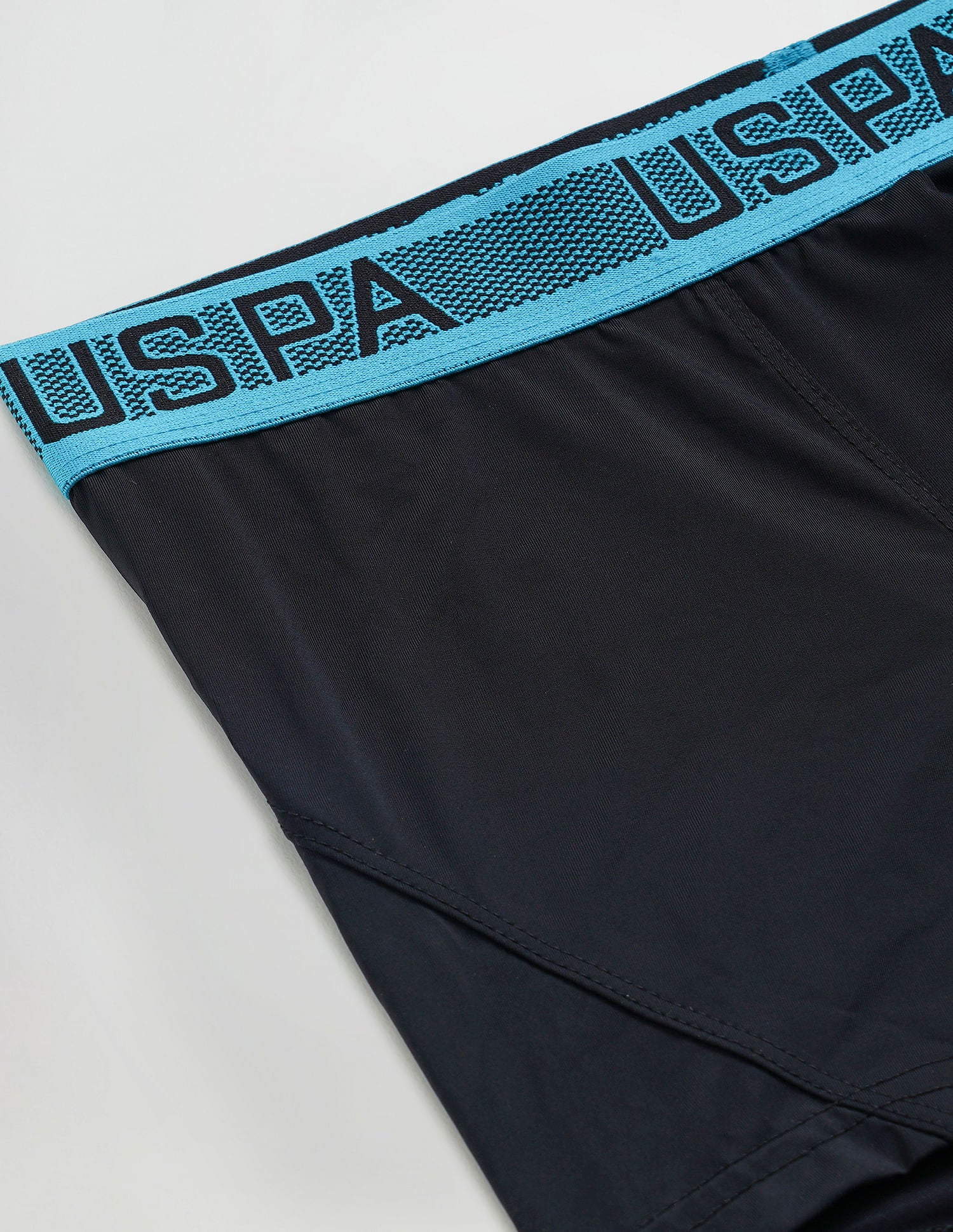 Nylon Spandex Solid I709 Trunks - Pack Of 1 Black - U.S. POLO ASSN. | Large