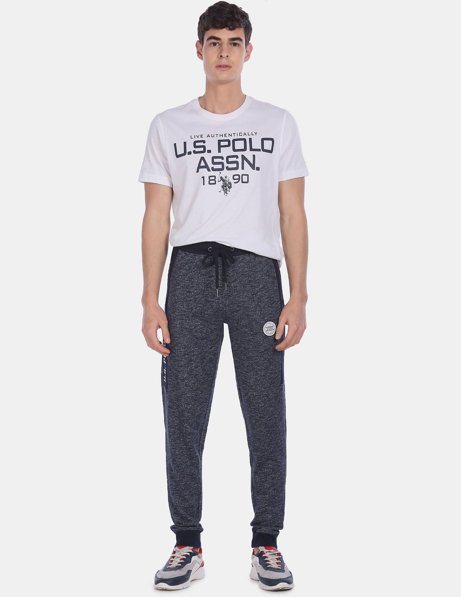 Comfort Fit Solid I680 Joggers - Pack Of 1 Navy - U.S. POLO ASSN. | Large