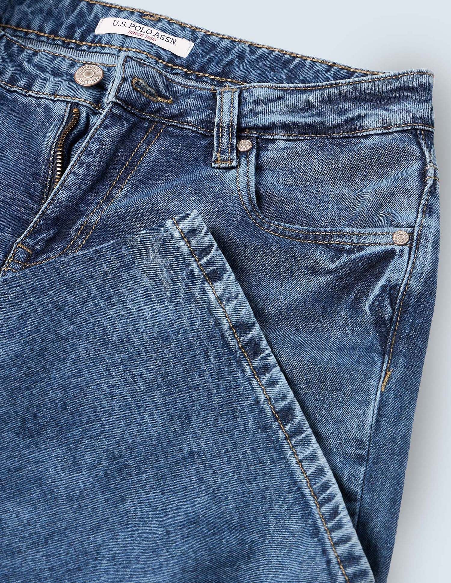 Straight Fit Blue Jeans Blue - U.S. POLO ASSN. | Large