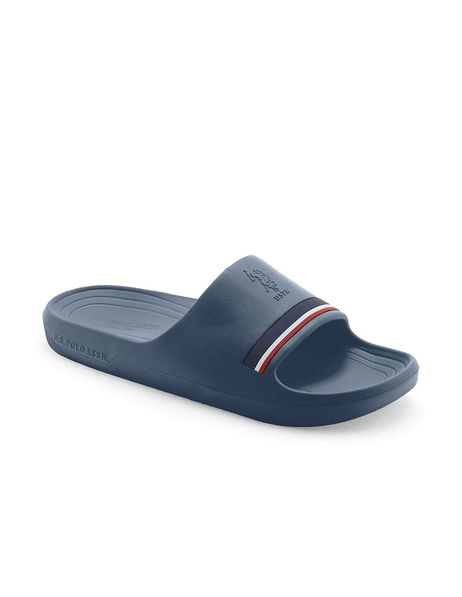 Men Easton Navy Foam Walk Sliders Navy - U.S. Polo Assn. India | Large