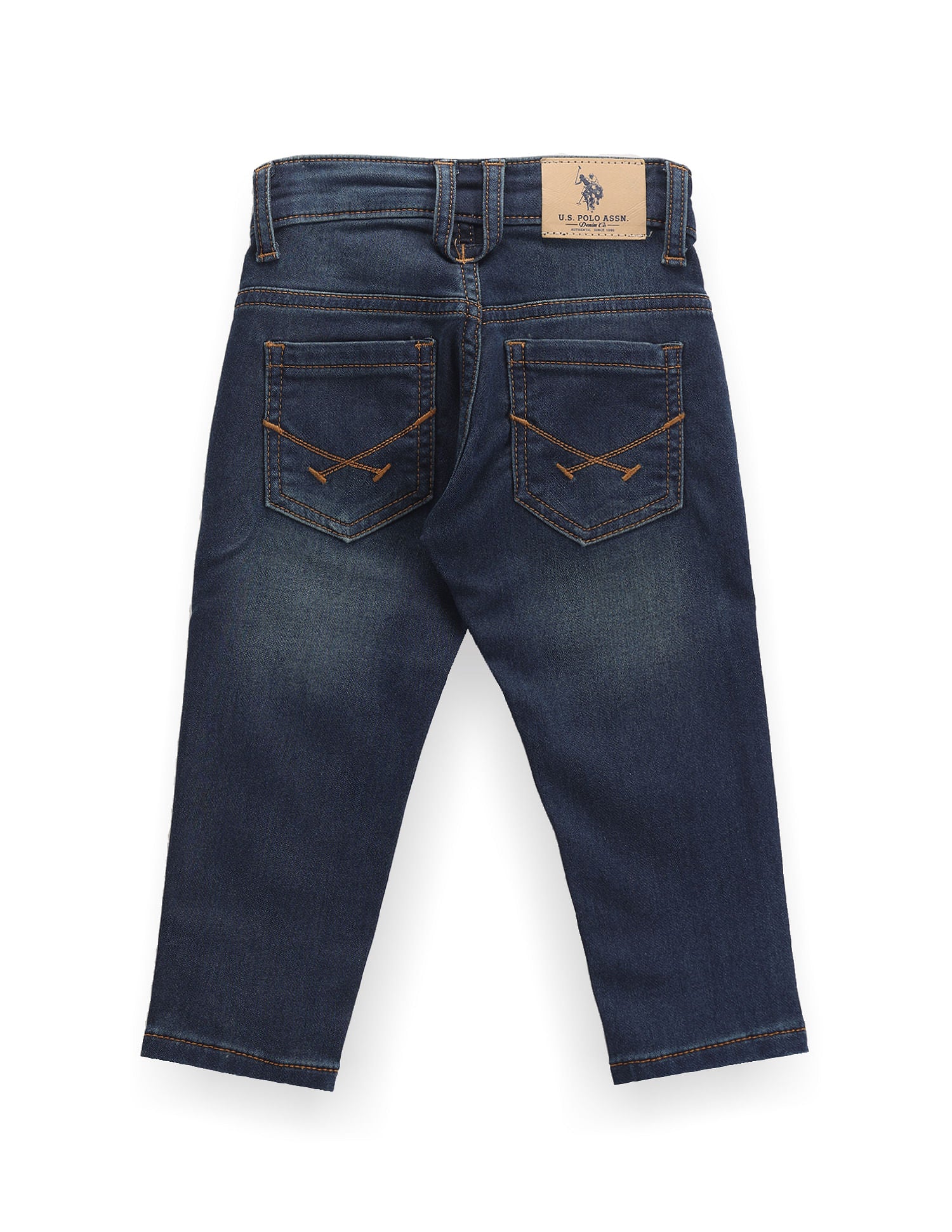 Boys Whiskered Slim Fit Jeans Dark Blue - U.S. POLO ASSN. | Large