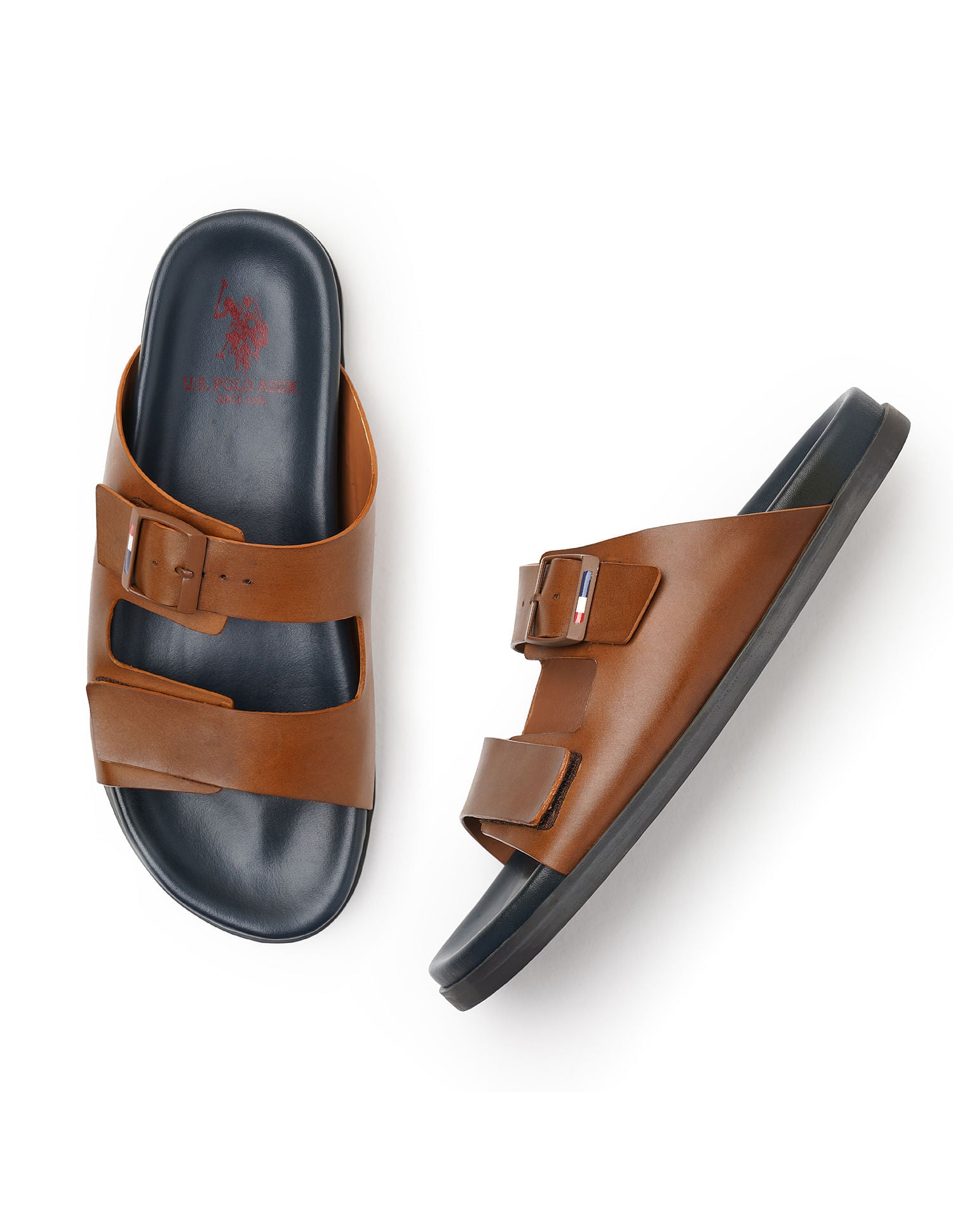 Buckle Strap Kepa Sandals Brown - U.S. POLO ASSN. | Large