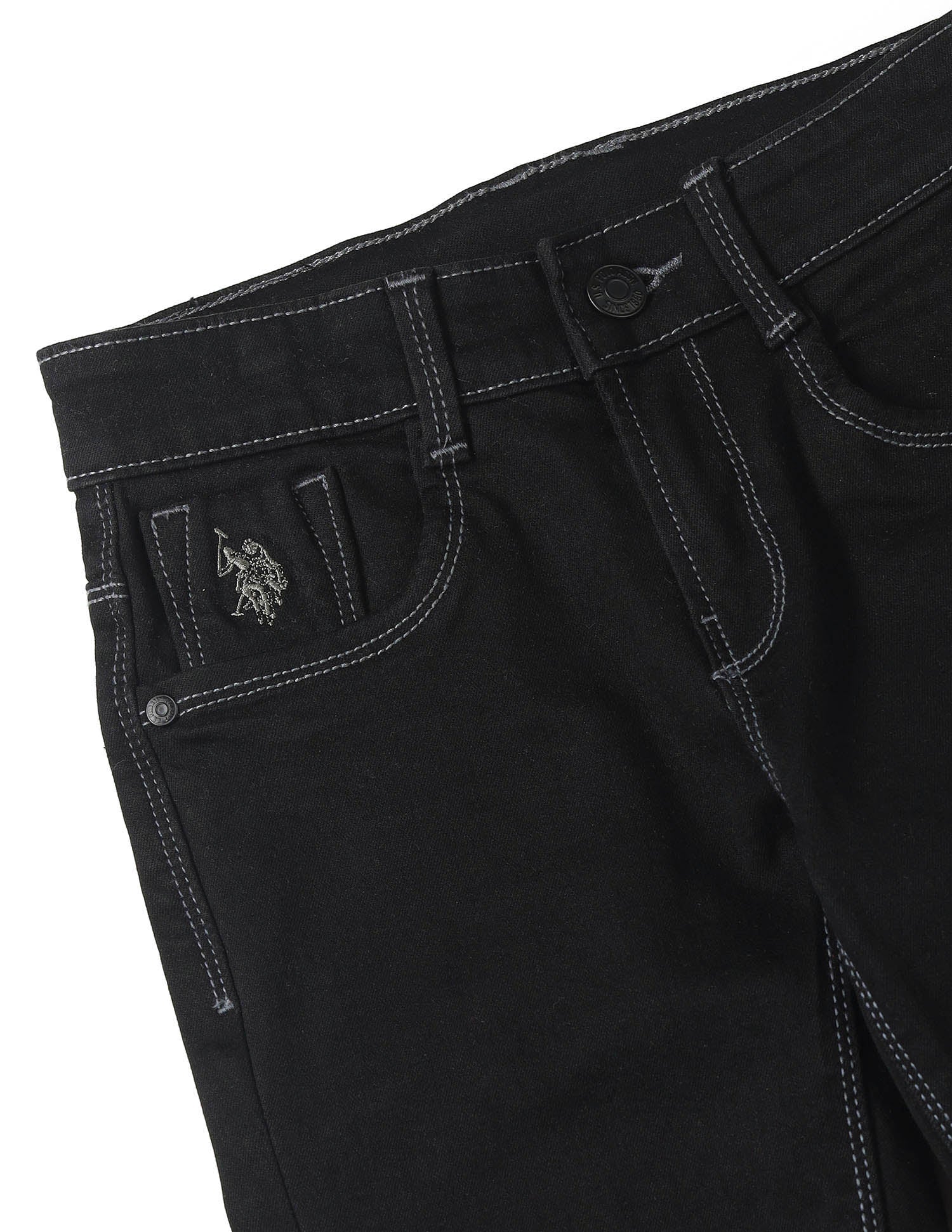 UKJEN607 BLACK Boys Jeans Black - U.S. POLO ASSN. | Large