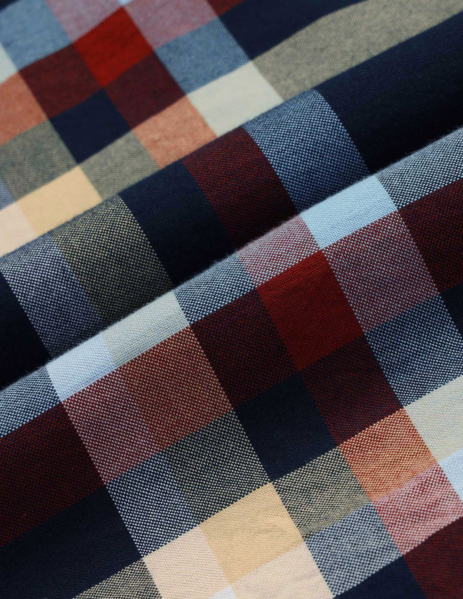 Boys Plaid Checked Regular Fit Shirt Navy - U.S. POLO ASSN. | Large