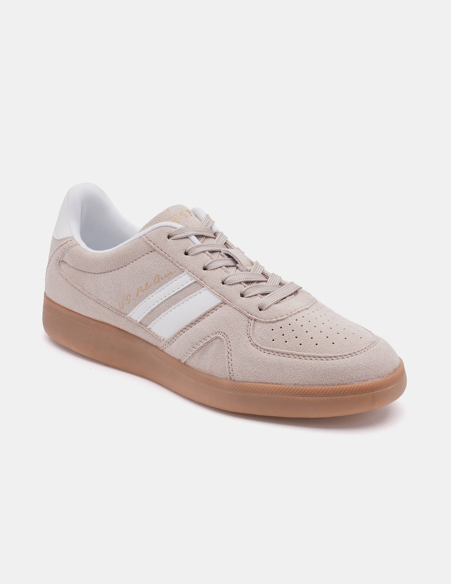Women Round Toe Edda Striped Sneakers