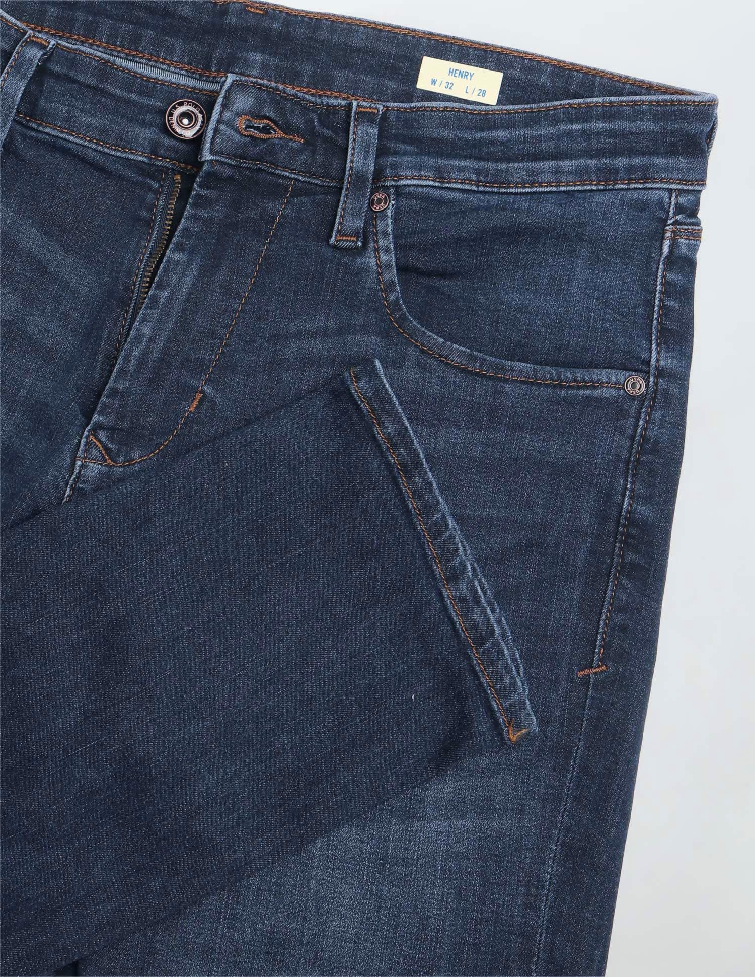 Henry Tapered Fit Blue Jeans Dark Blue - U.S. Polo Assn. India | Large