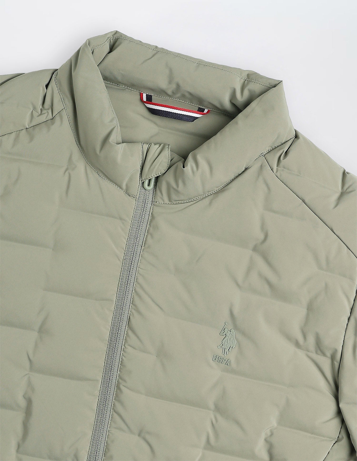 Mock Collar Regular Fit Smartheat Jacket Medium Green - U.S. POLO ASSN. | Large