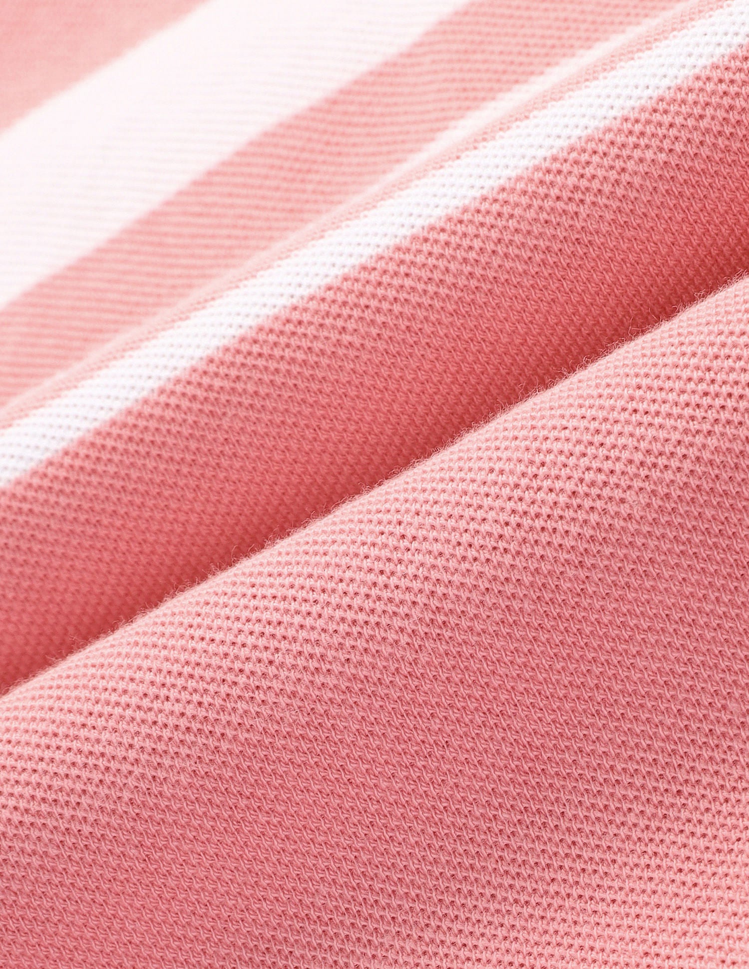 Horizontal Stripe Slim Polo Shirt Pink - U.S. Polo Assn. India | Large
