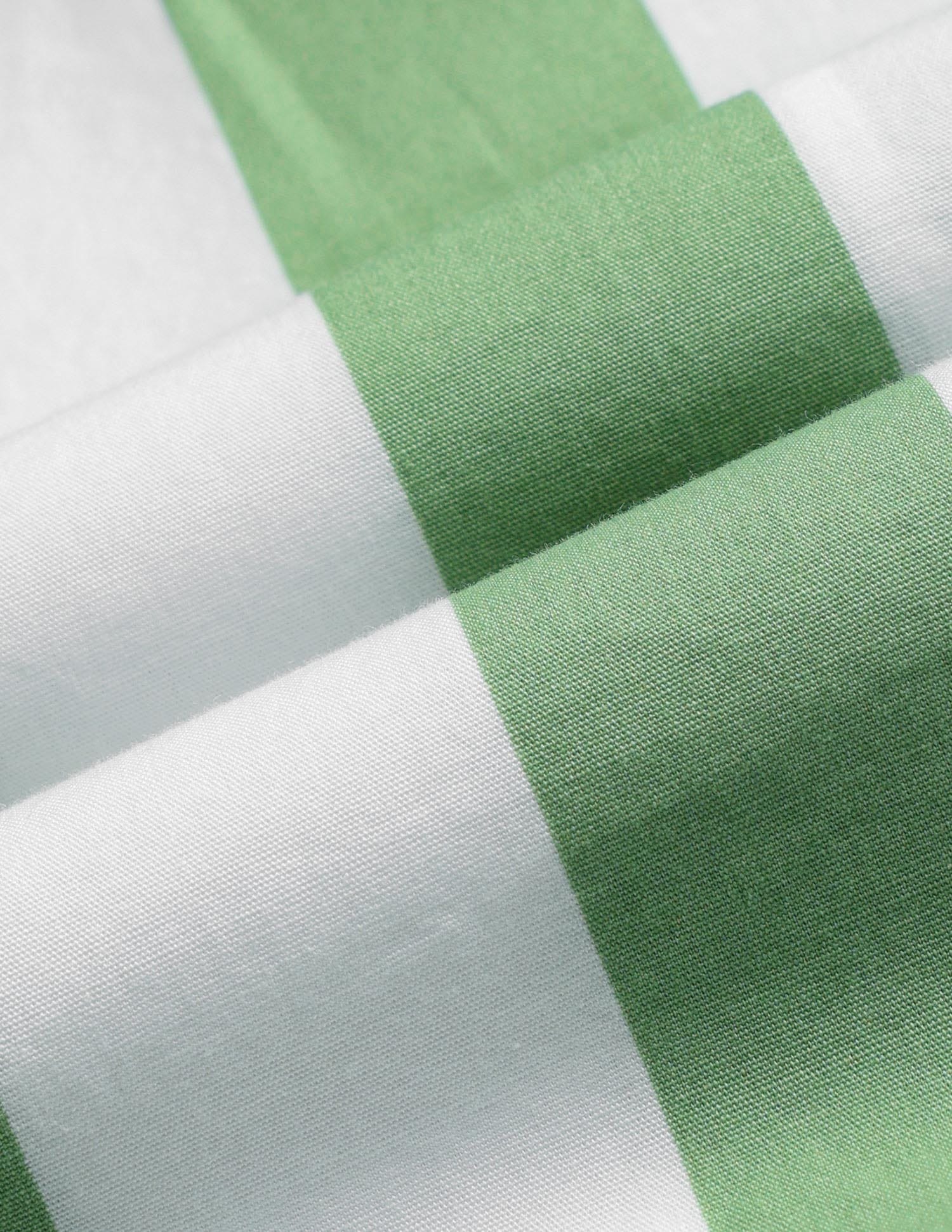 Vertical Striped Regular Fit Shirt Green - U.S. Polo Assn. India | Large