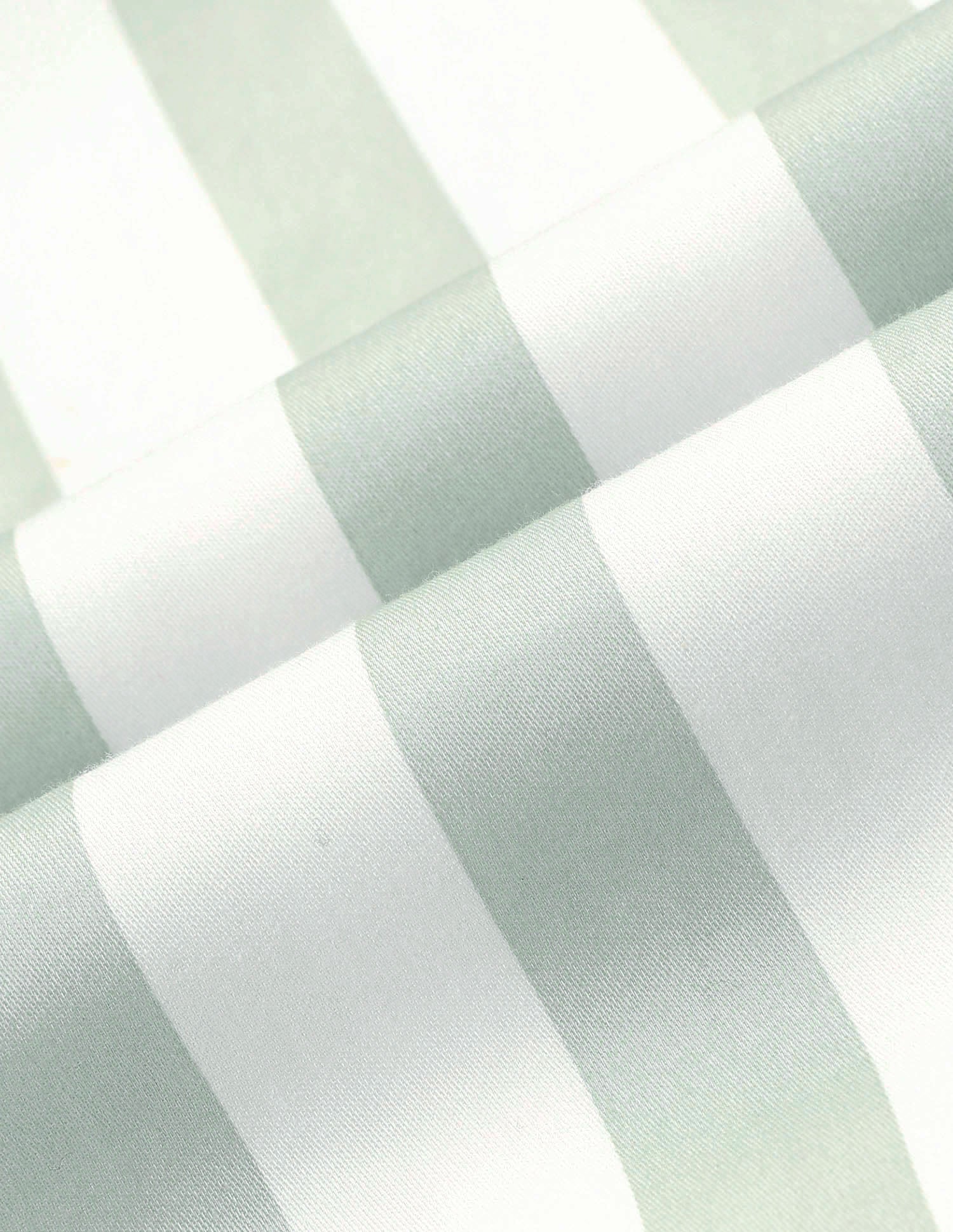 Vertical Striped Pure Cotton Shirt Light Green - U.S. POLO ASSN. | Large