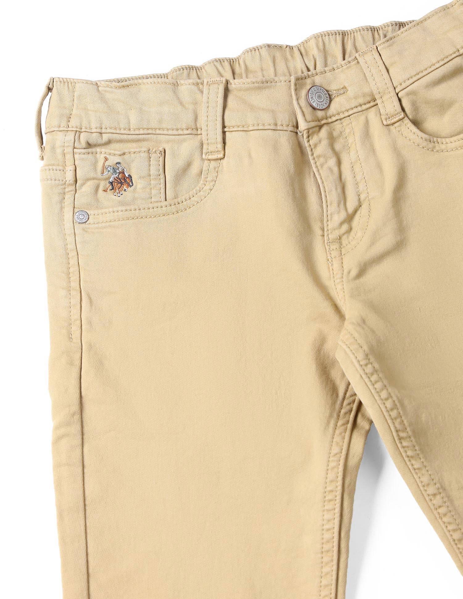 UKJEN682 KHAKI Boys Jeans Khaki - U.S. POLO ASSN. | Large
