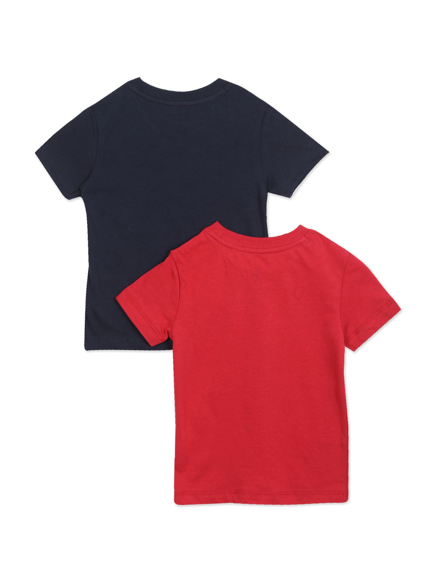 Crew Neck Printed T-Shirts - Pack Of 2 Red and Navy - U.S. POLO ASSN. | Large