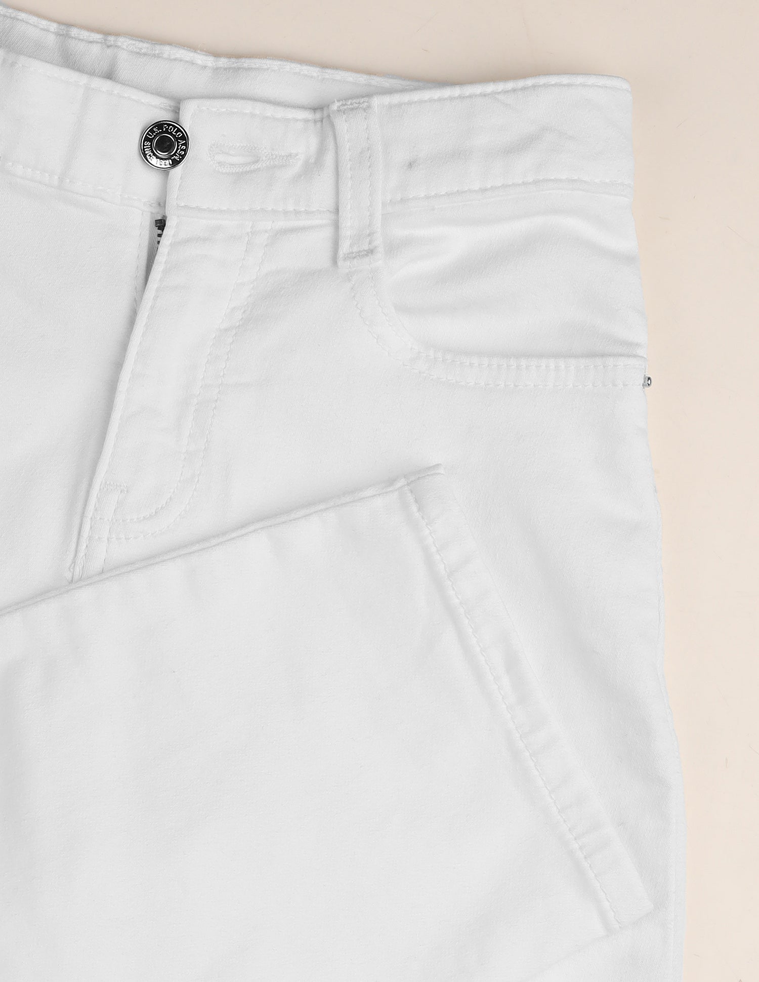 Baggy Fit White Jeans White - U.S. Polo Assn. India | Large
