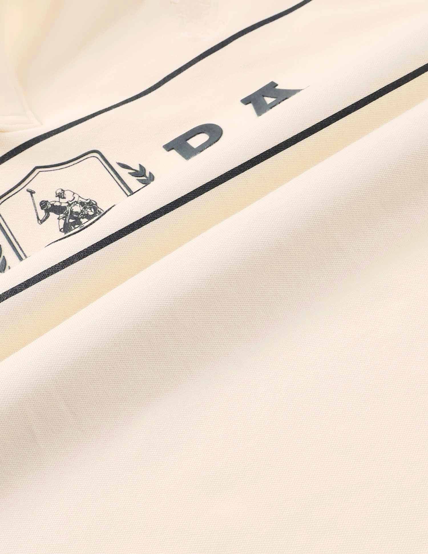 Brand Printed Slim Fit Classic Polo Shirt Beige - U.S. Polo Assn. India | Large