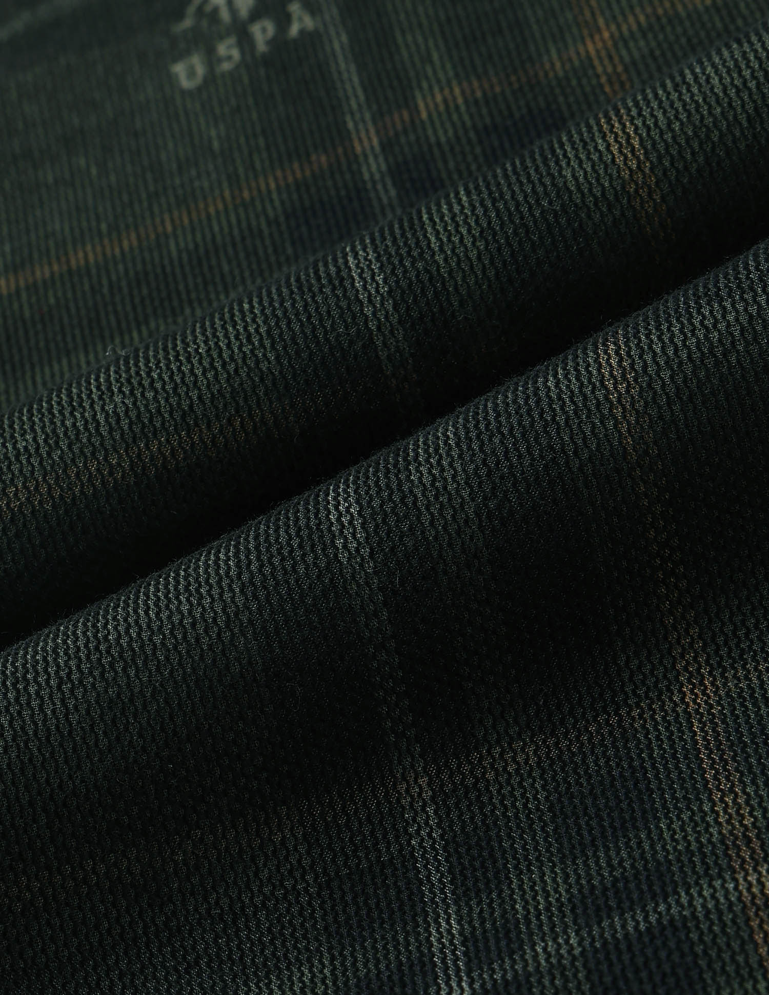 Tartan Checked Corduroy Shirt Olive - U.S. POLO ASSN. | Large