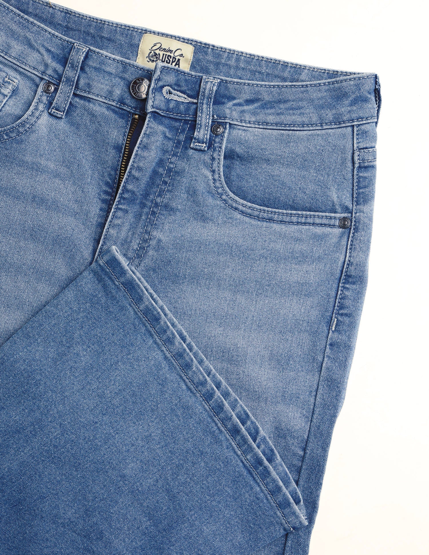 High Rise Flared Fit Jeans Blue - U.S. Polo Assn. India | Large