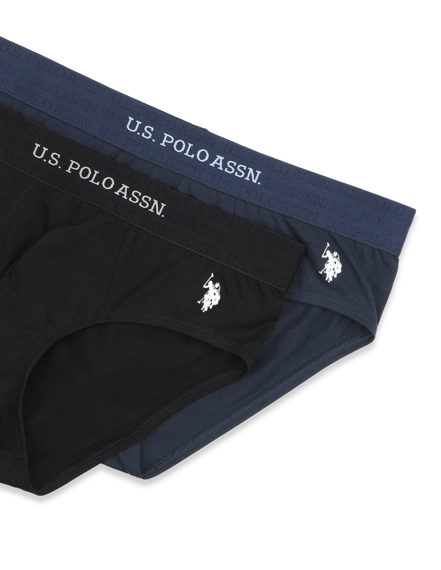 Antibacterial Dual Layered OEB21 Brief - Pack Of 2 Black/Navy - U.S. Polo Assn. India | Large