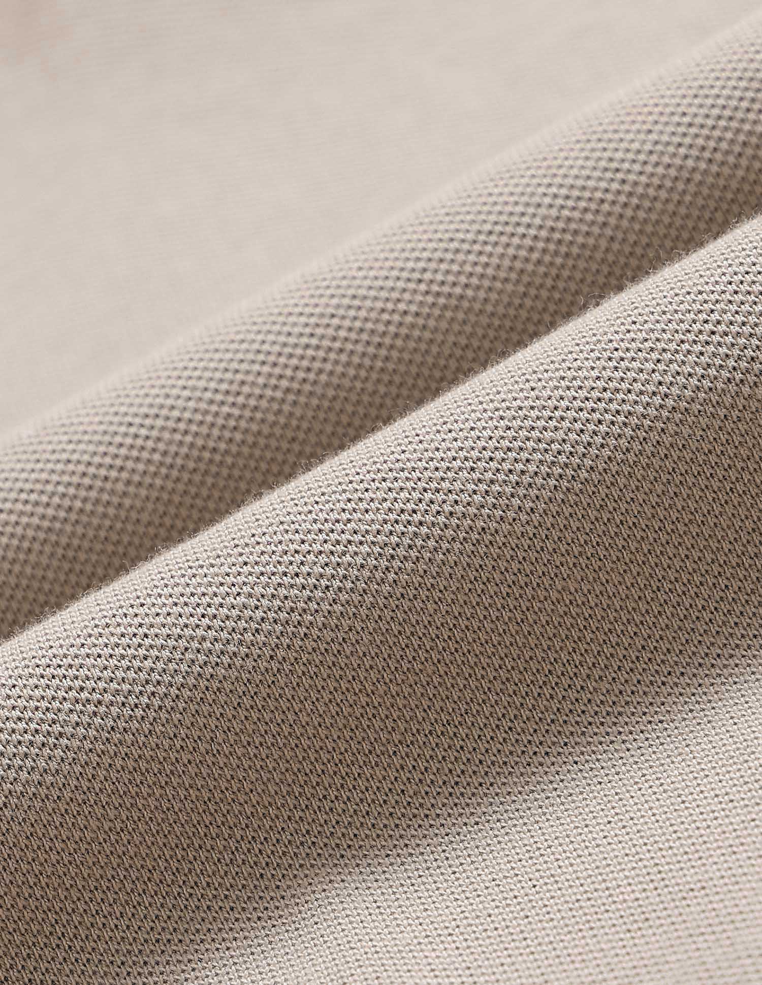 Textured Muscle Fit Polo Shirt Beige - U.S. POLO ASSN. | Large