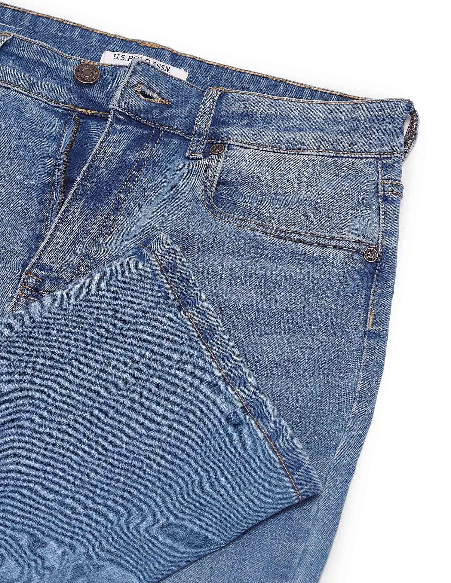 High Rise Flared Jeans Blue - U.S. Polo Assn. India | Large