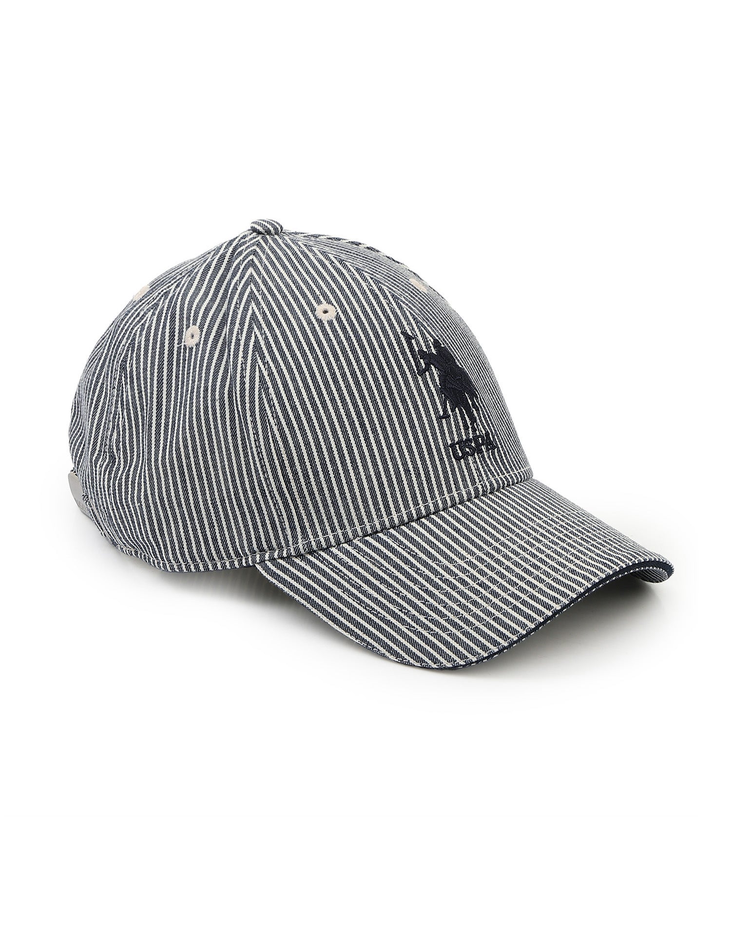 Striped Denim Cap Navy - U.S. POLO ASSN. | Large