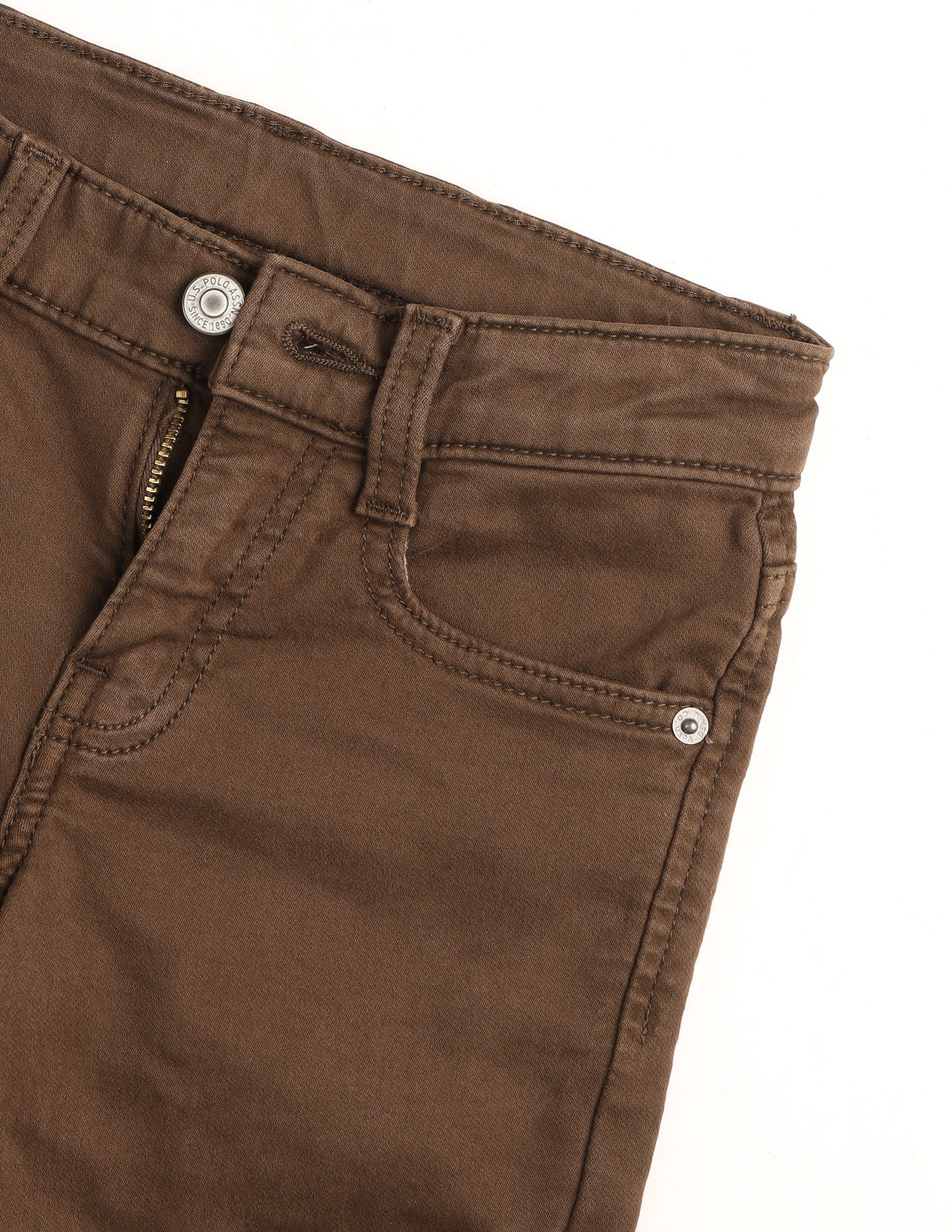 Slim Fit Brown Jeans Choco - U.S. Polo Assn. India | Large