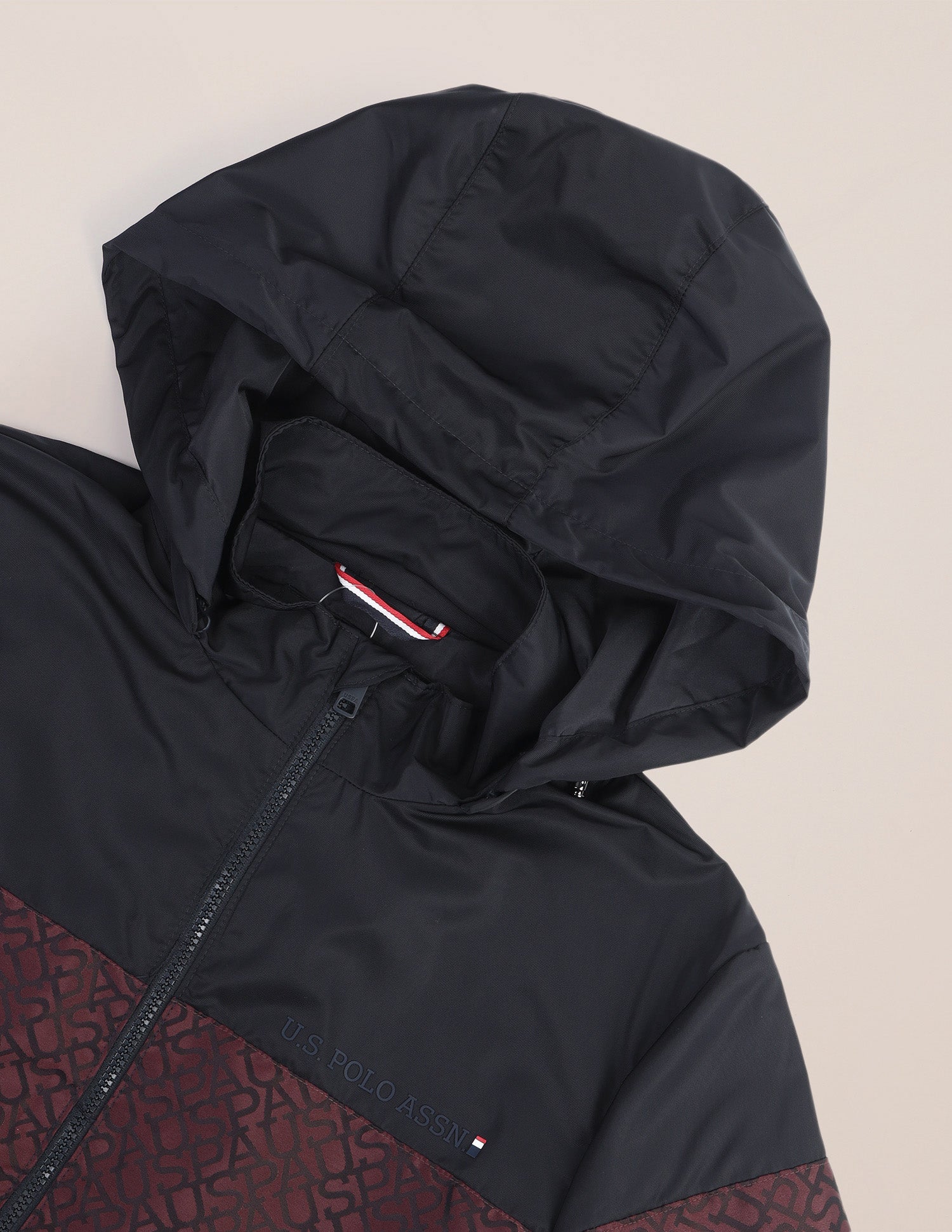 Brand Printed Regular Fit Jacket Dark Navy - U.S. POLO ASSN. | Large