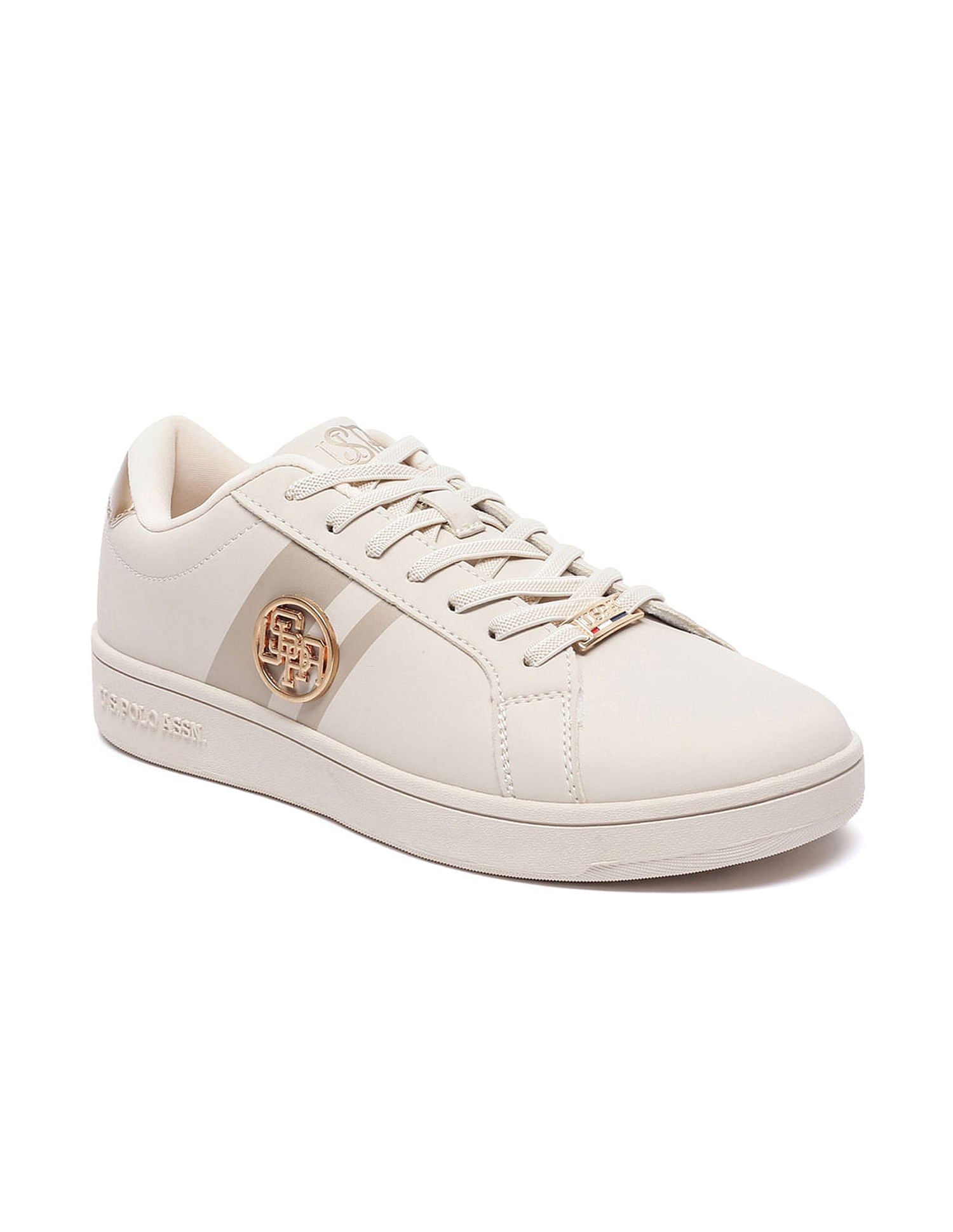 Women Striped Emery 2.0 Sneakers Nude - U.S. Polo Assn. India | Large