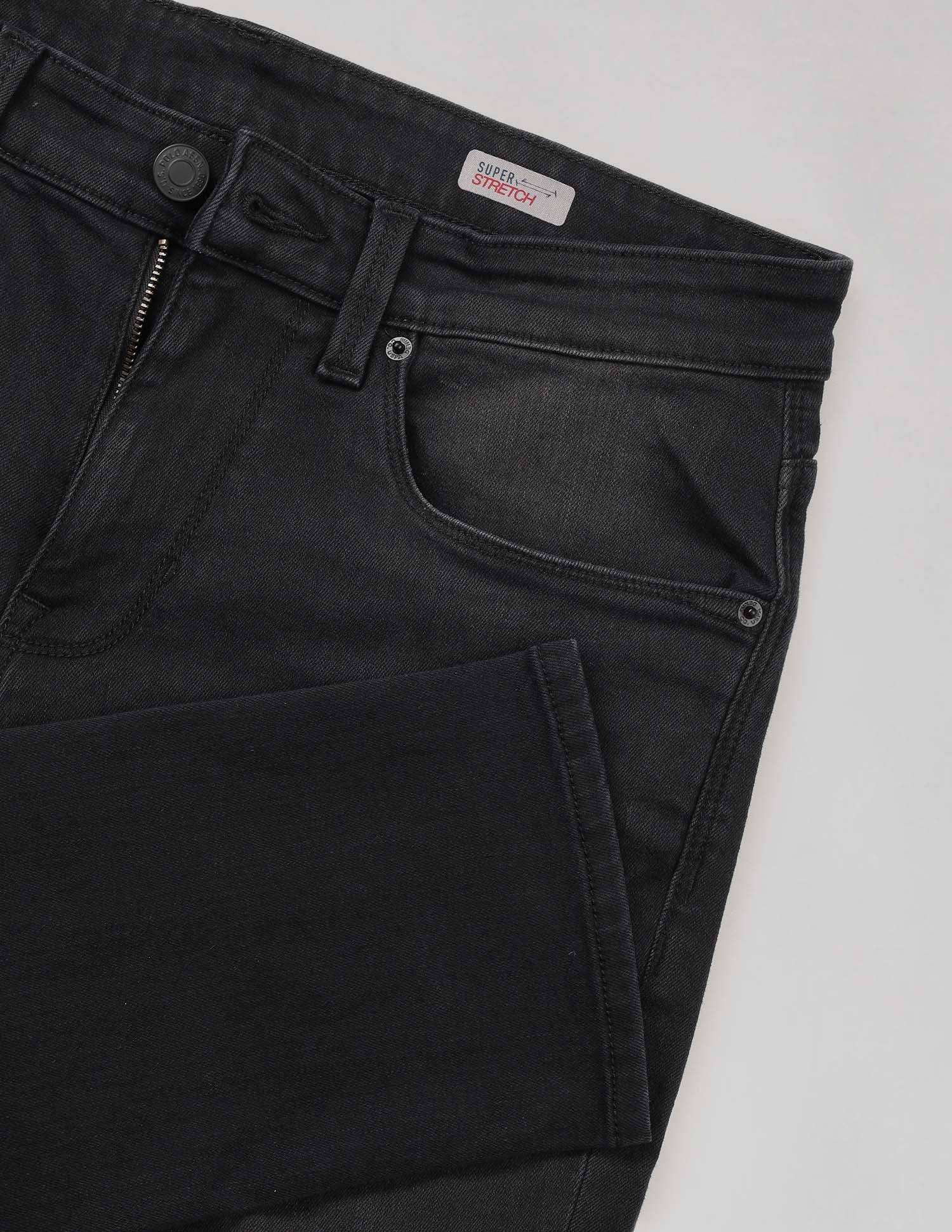 Henry Tapered Fit Cropped Super Stretch Jeans Black - U.S. Polo Assn. India | Large